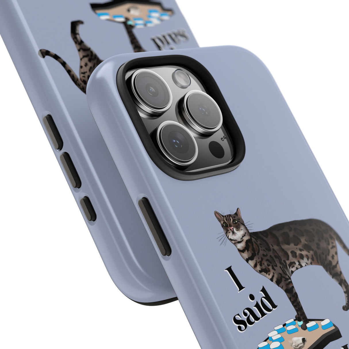 I Said What I Said Flounder Phone Case — Talking Pet Buttons Design