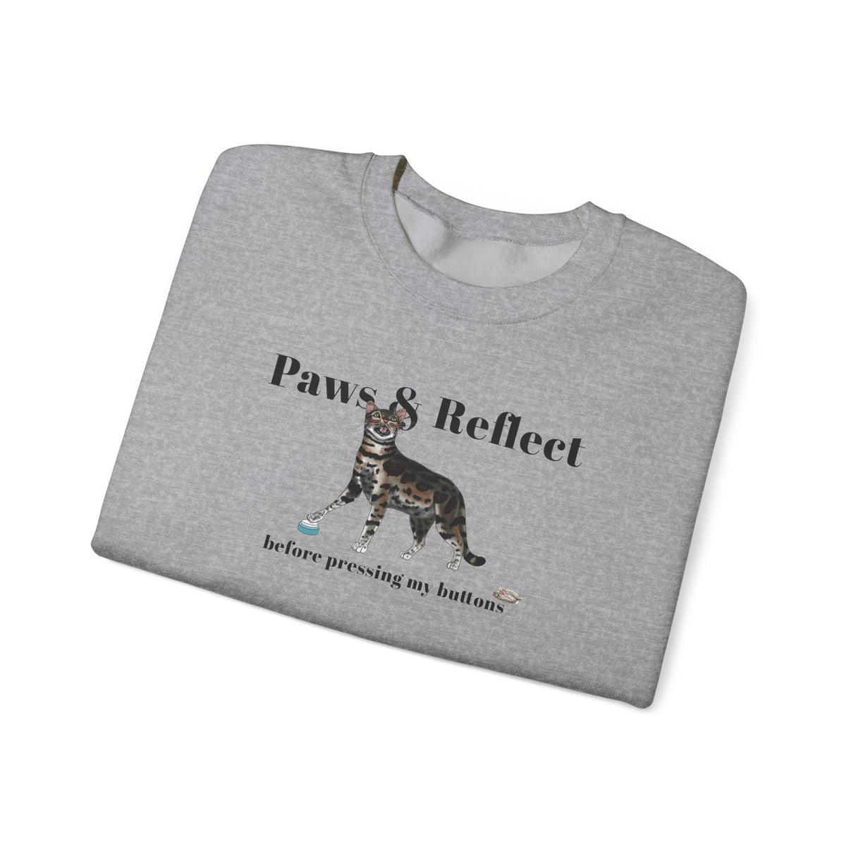 Cat Purrmaid Sweatshirt with Paws and Reflect Design