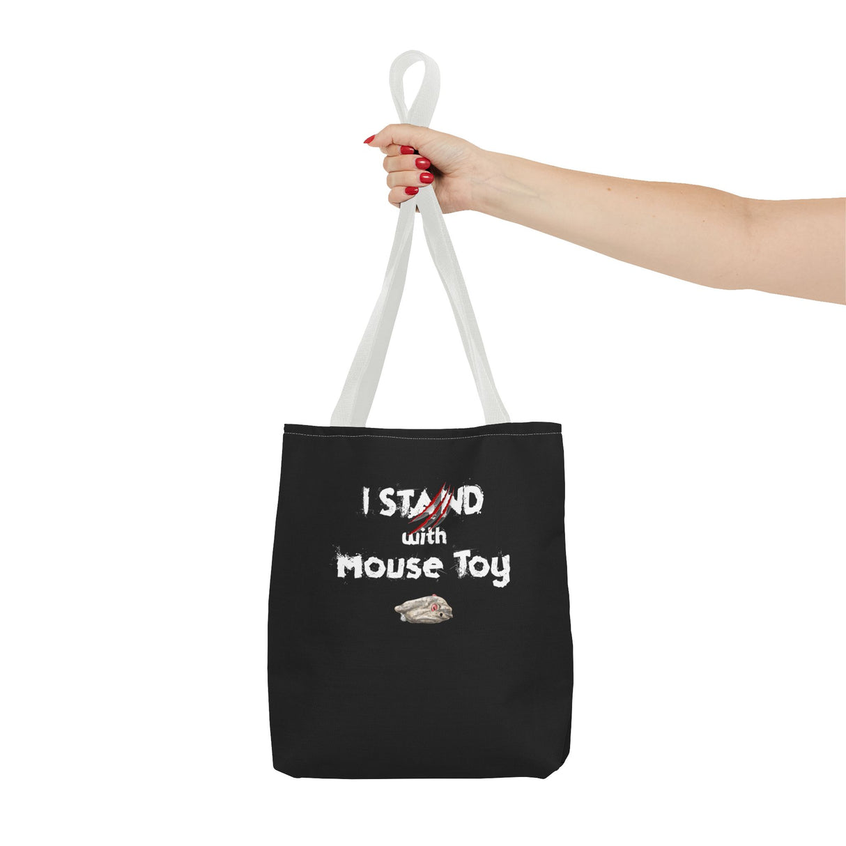 Mouse Toy Tote Bag - Hand Drawn Design by Nina