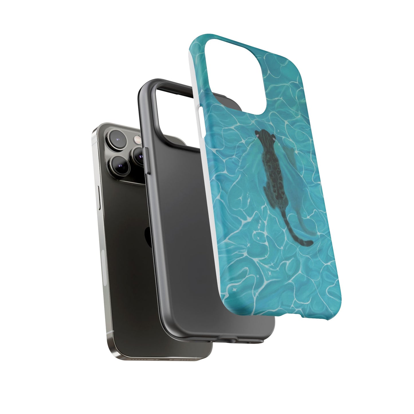 Phone Cases Purrmaid Painting featuring Flounder