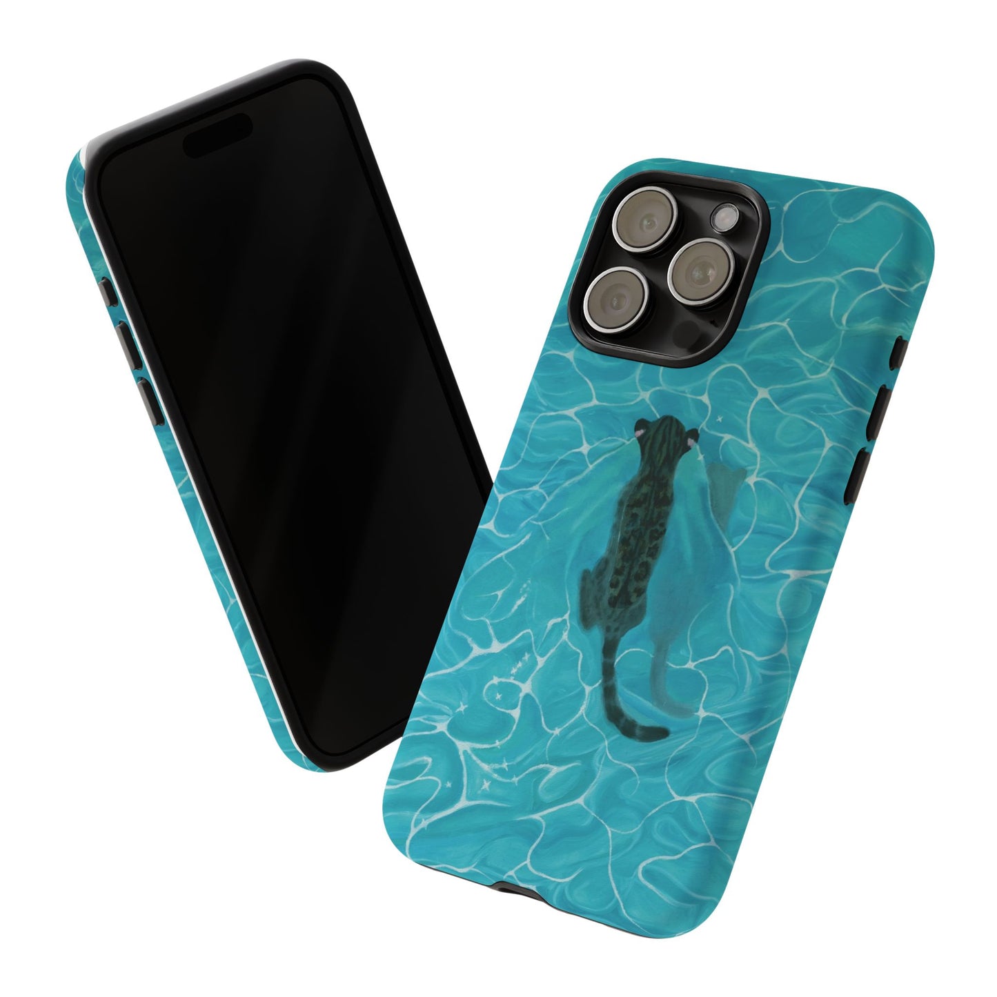 Phone Cases Purrmaid Painting featuring Flounder