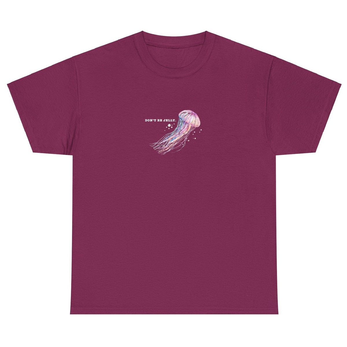 Don't Be Jelly jellyfish t-shirt in berry