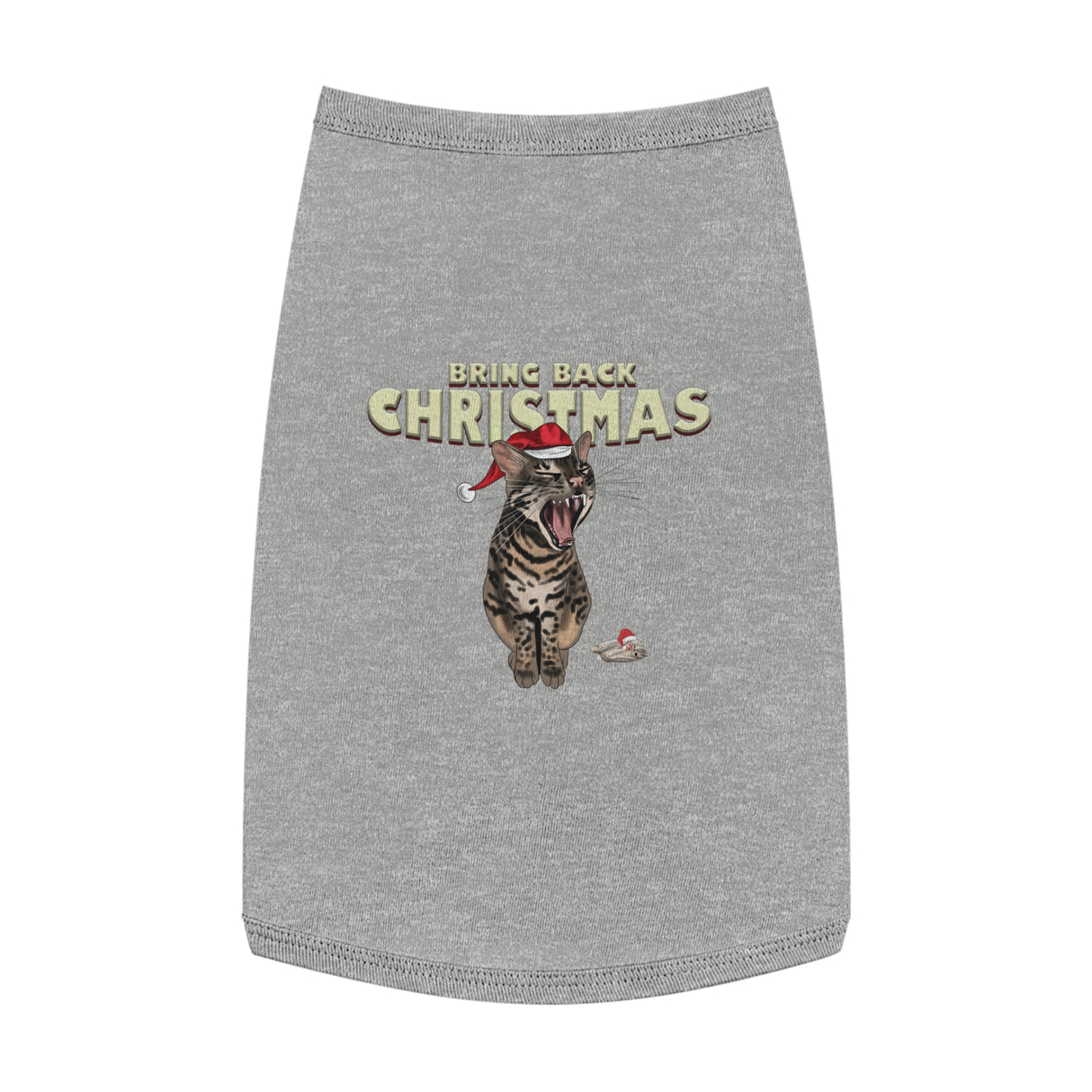 Flounder Cat - Bring Back Christmas Pet Tank Top