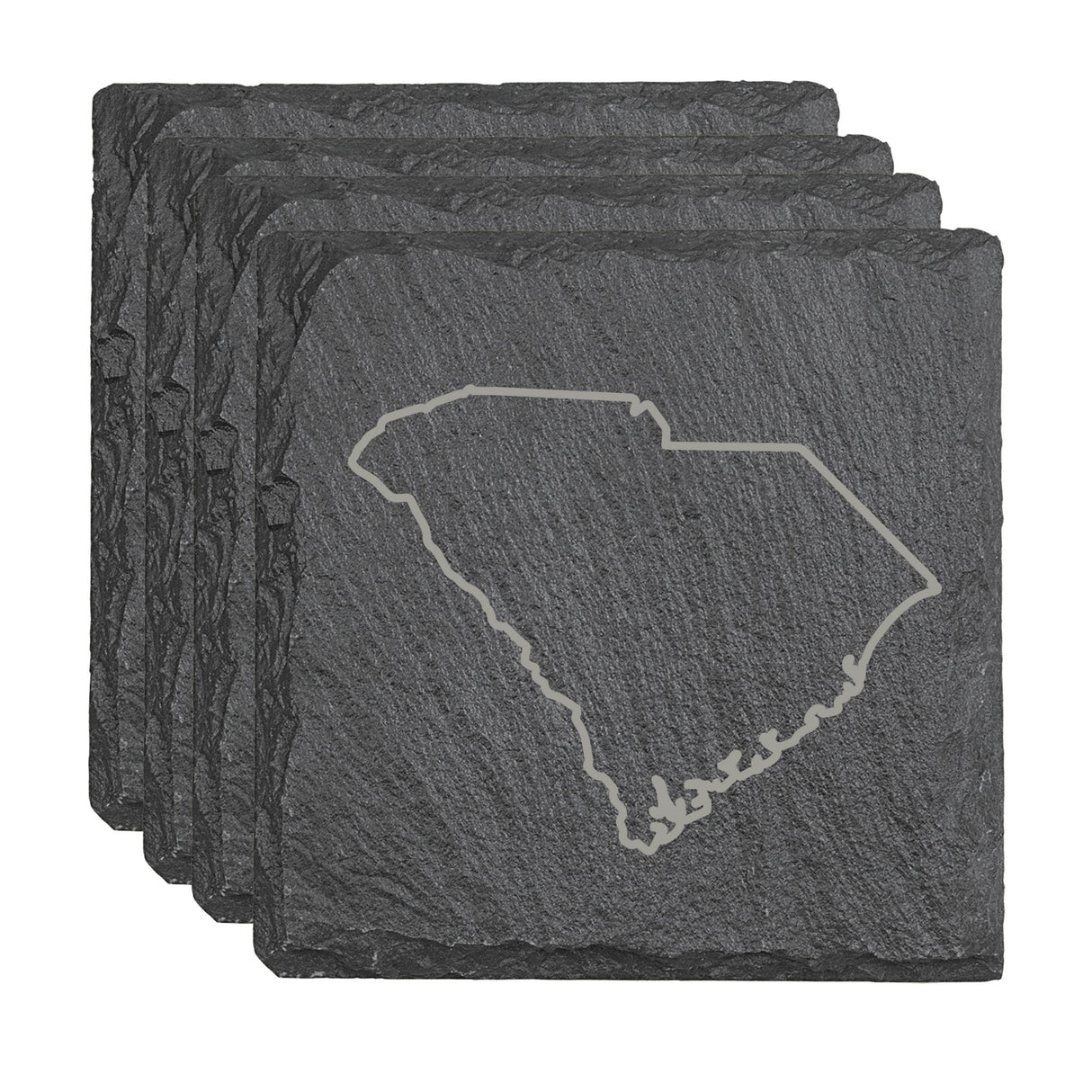 South Carolina Slate Coasters - Set of 4 - 17 design options