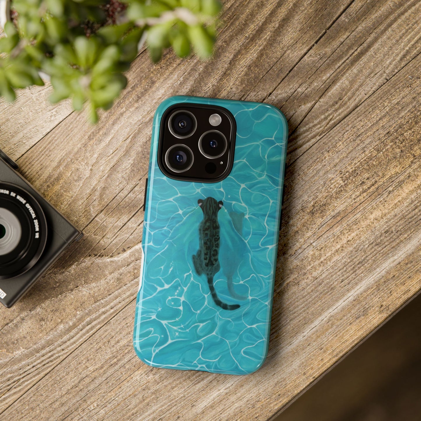 Phone Cases Purrmaid Painting featuring Flounder
