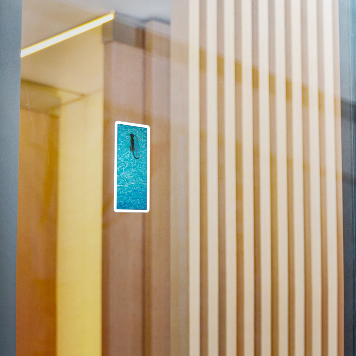 Vinyl Sticker - Purrmaid Painting with Flounder