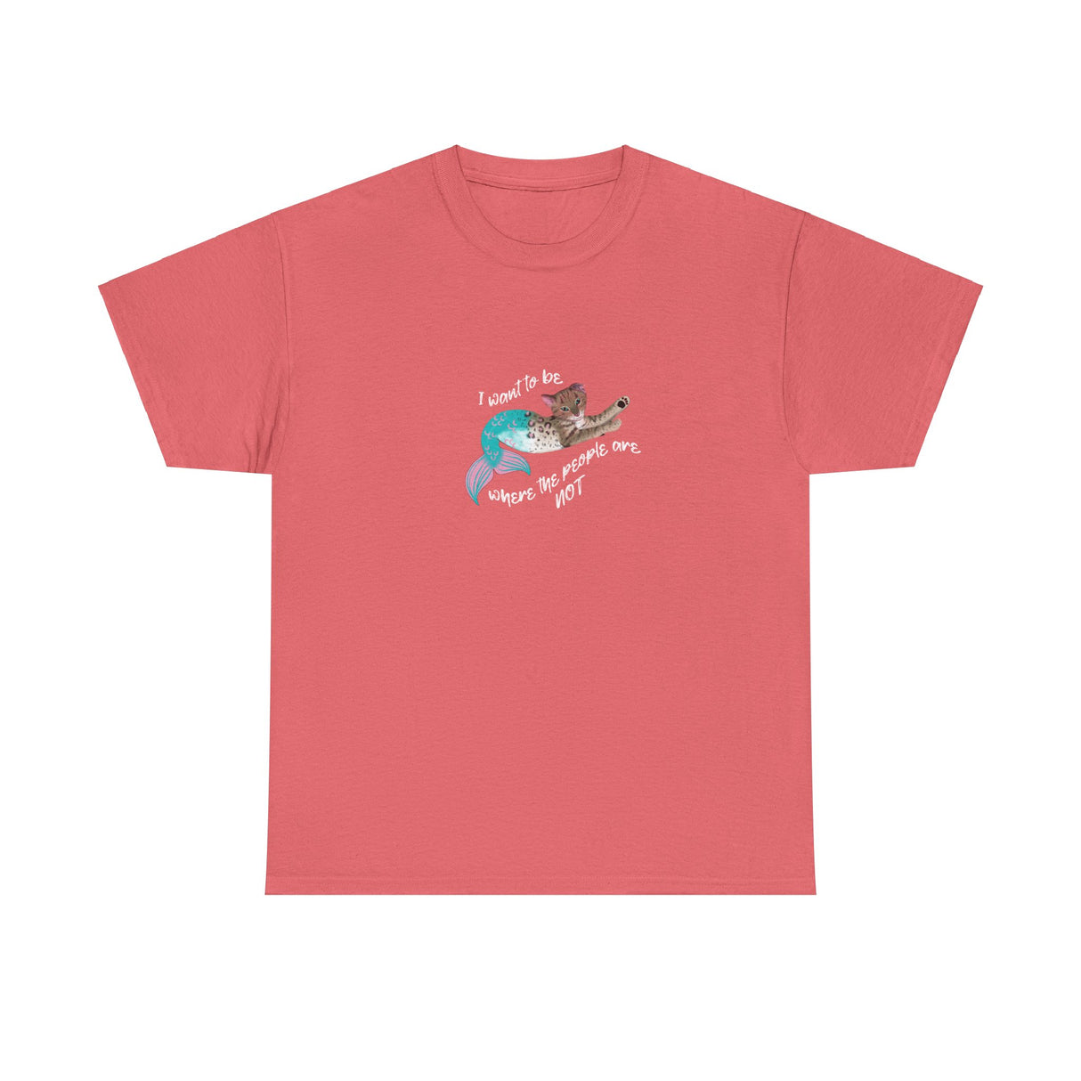 Purrmaid Tee - 'I wanna be where the people are NOT' Unisex