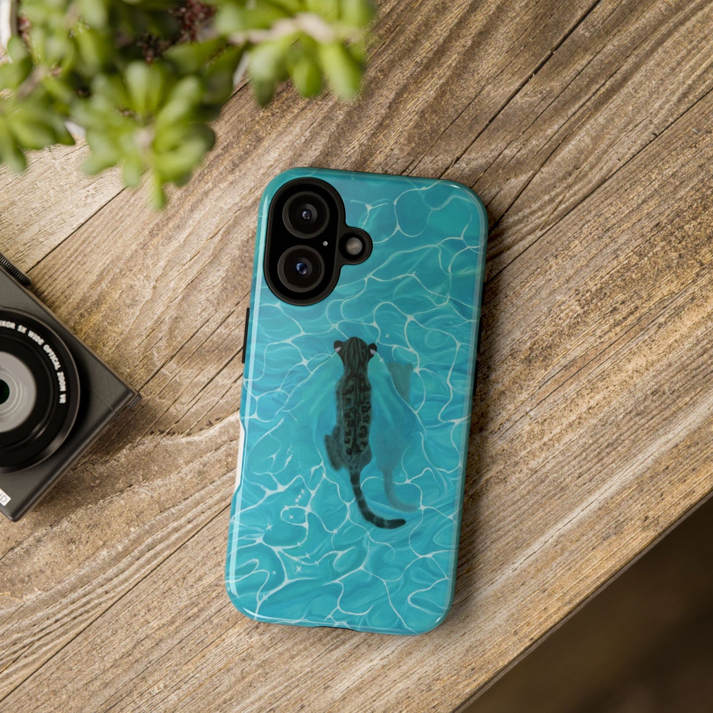 Phone Cases Purrmaid Painting featuring Flounder