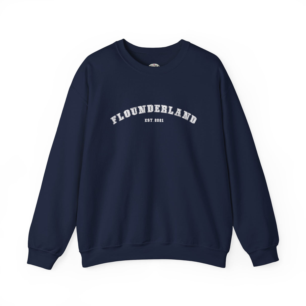 FlounderLand Collegiate Crewneck Sweatshirt — "EST. 2021"