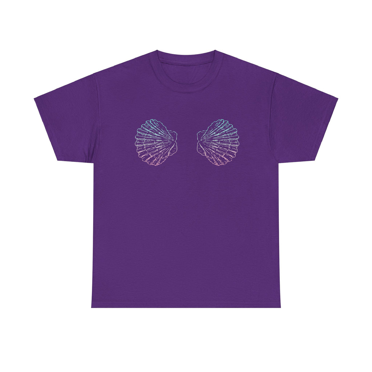 Seashell Bra Adult Gildan T-Shirt | Unisex Heavy Cotton Beach Tee