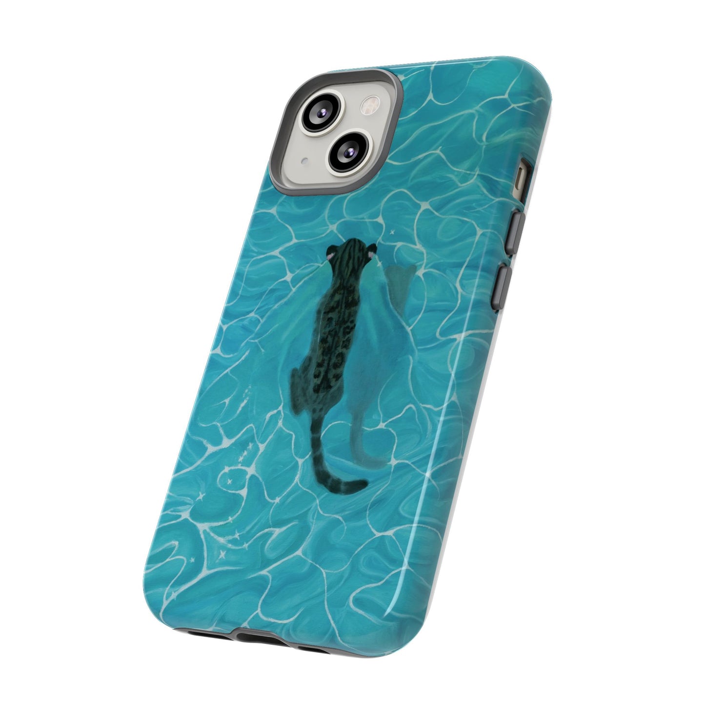 Phone Cases Purrmaid Painting featuring Flounder