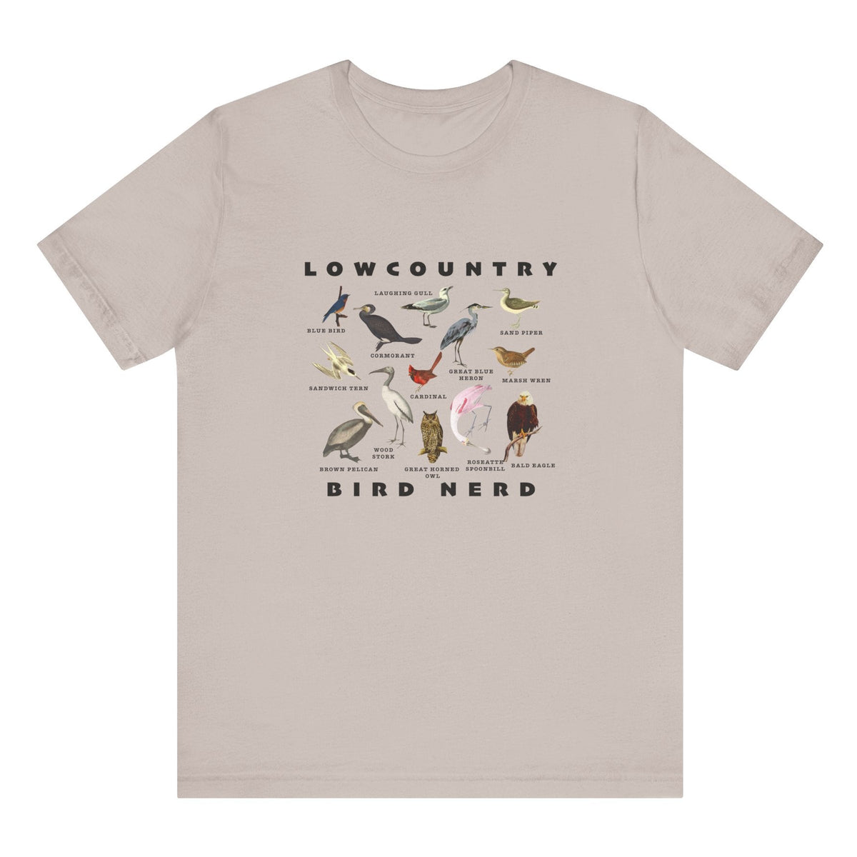 Bird Species Unisex Tee - Lowcountry Bird Nerd Shirt