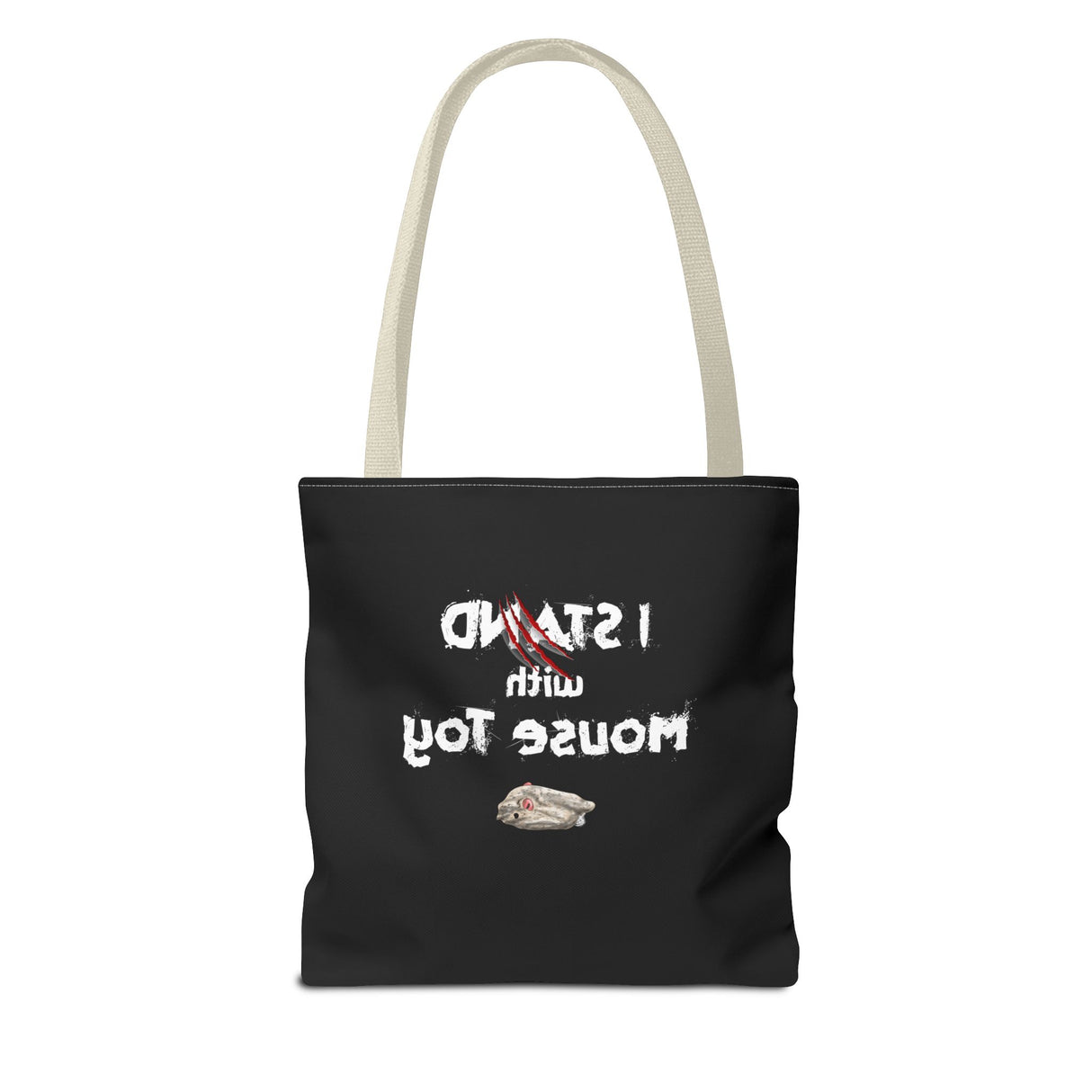 Mouse Toy Tote Bag - Hand Drawn Design by Nina