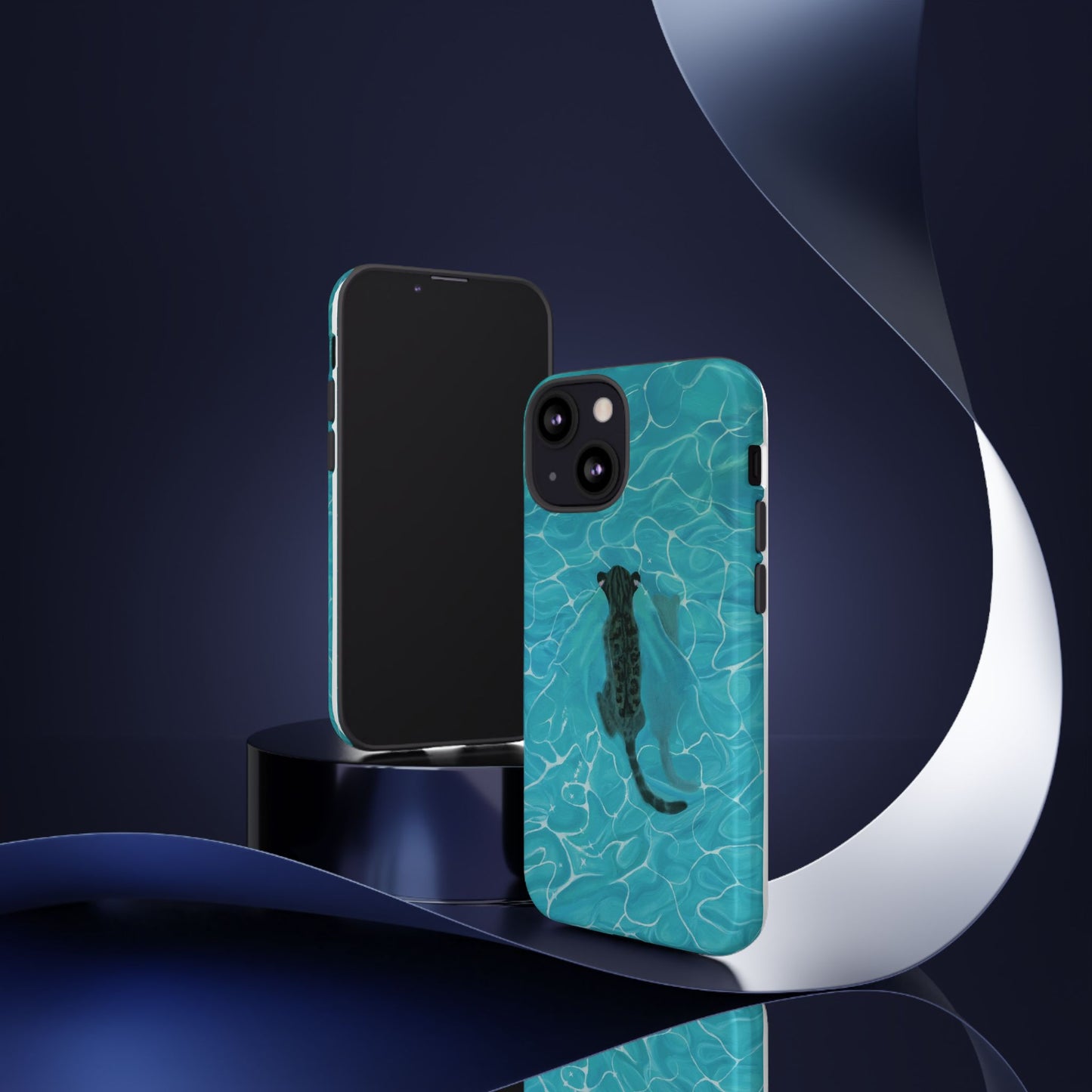 Phone Cases Purrmaid Painting featuring Flounder