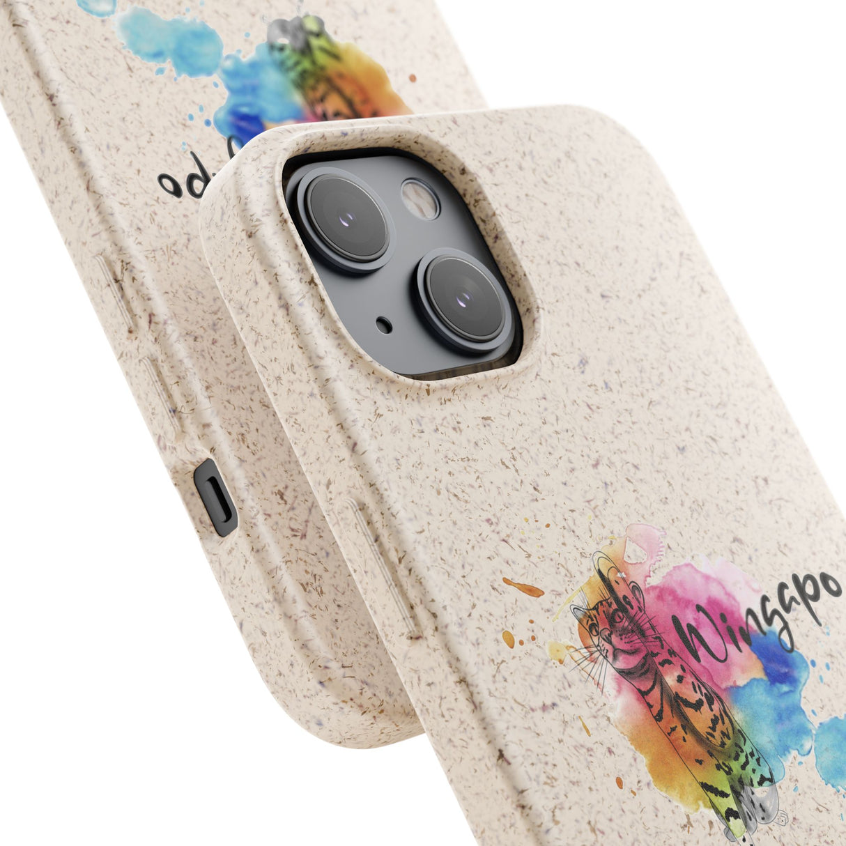 Phone Case - Wingapo Watercolor Design featuring Flounder the Purrmaid by Nina
