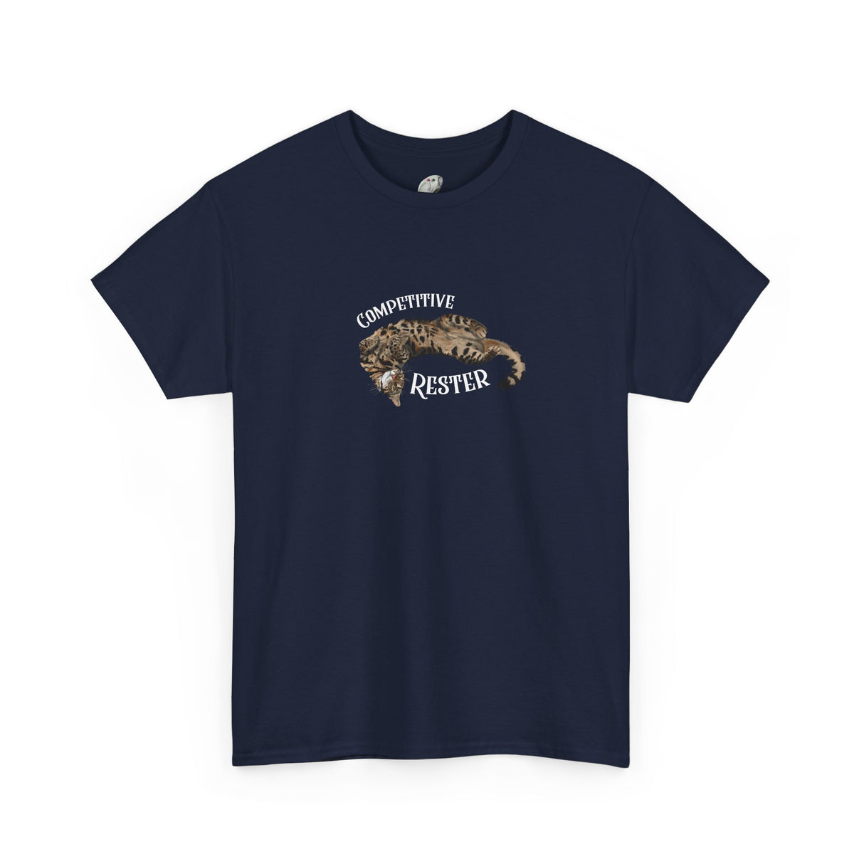 Flounder 'Competitive Rester' T-Shirt — Funny Resting Pose Tee