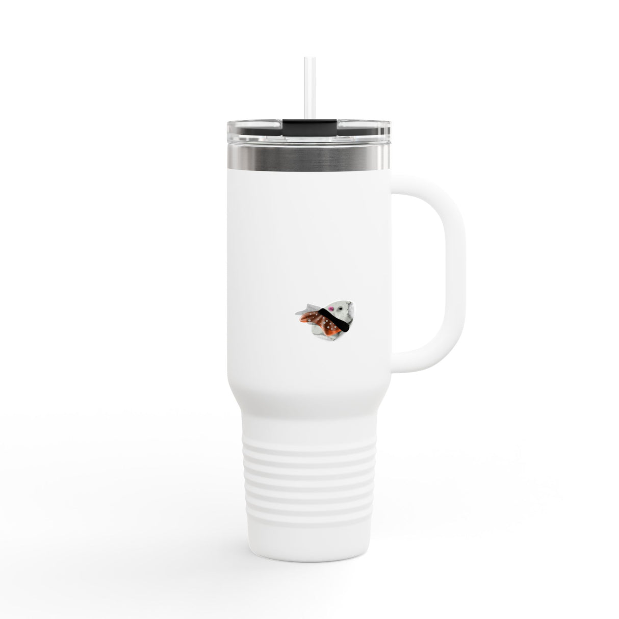 Insulated Travel Mug — "Tricks for Treats" Flounder Halloween Ballet Design