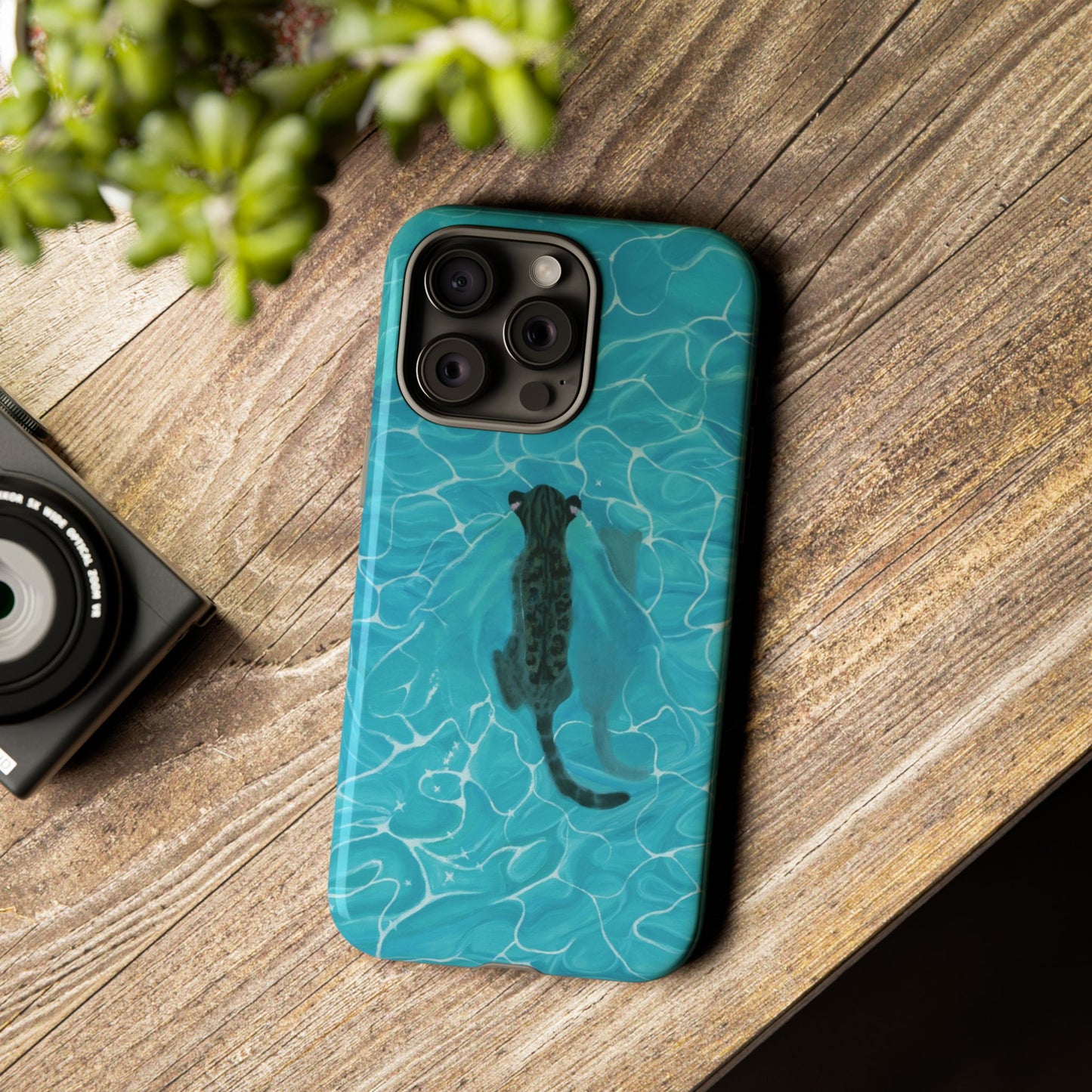 Phone Cases Purrmaid Painting featuring Flounder