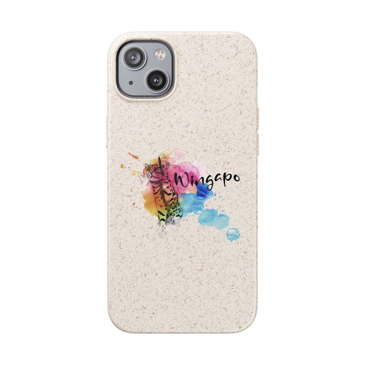 Phone Case - Wingapo Watercolor Design featuring Flounder the Purrmaid by Nina
