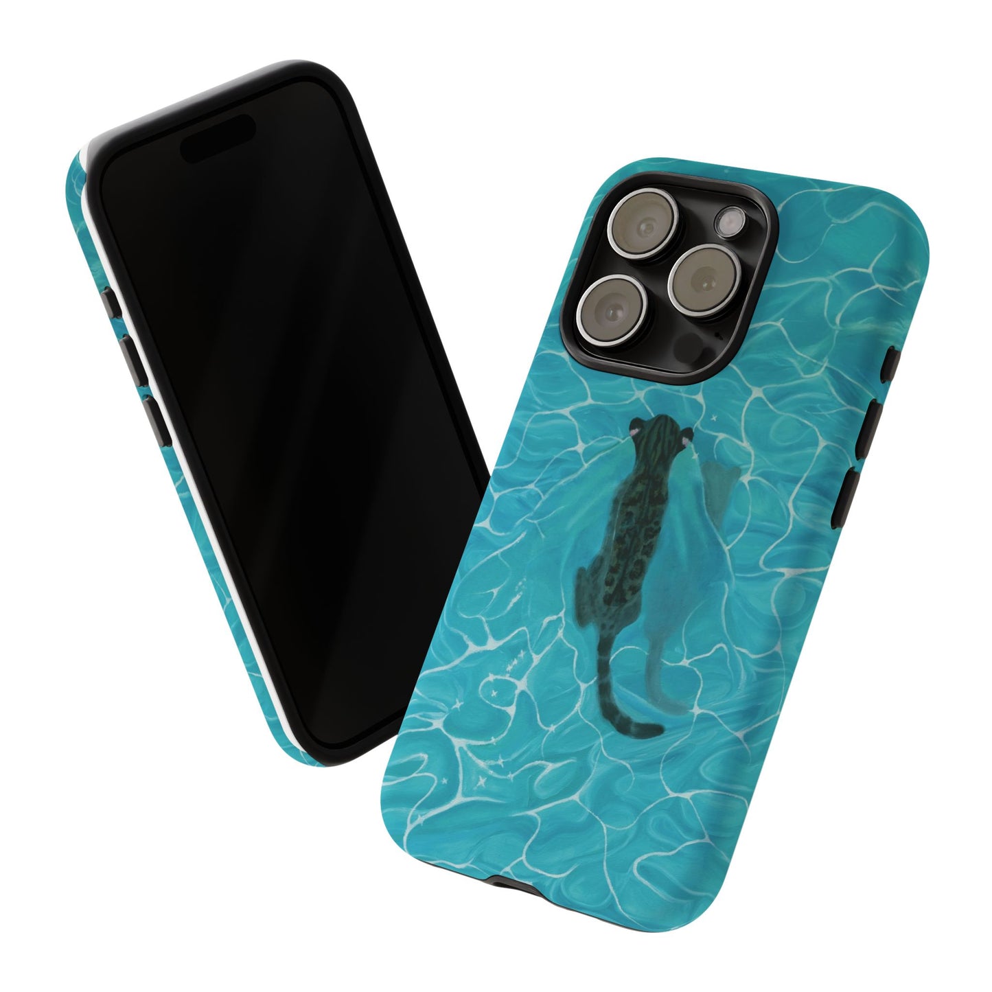 Phone Cases Purrmaid Painting featuring Flounder