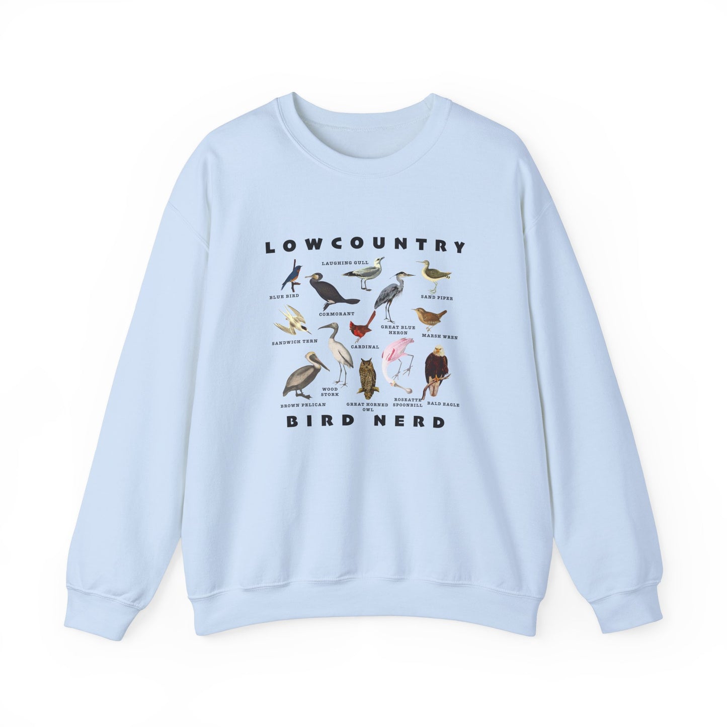 Bird Lover Sweatshirt - Lowcountry Bird Nerd Unisex Crewneck