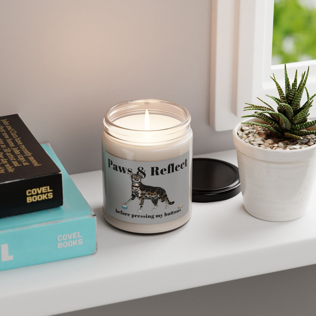 Soy Candle - Paws and Reflect Design by Nina