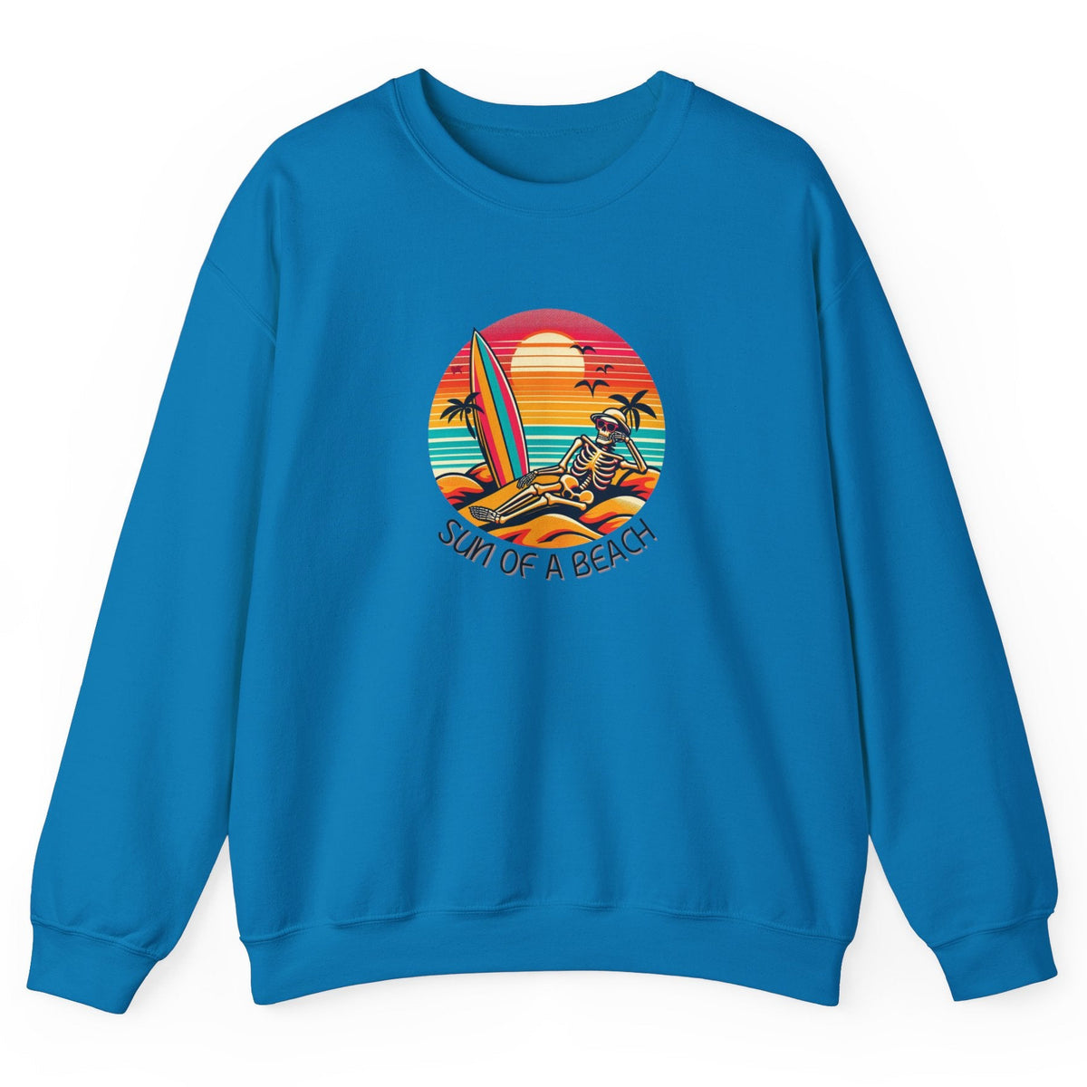 Skeleton Sun of a Beach sweatshirt in sapphire