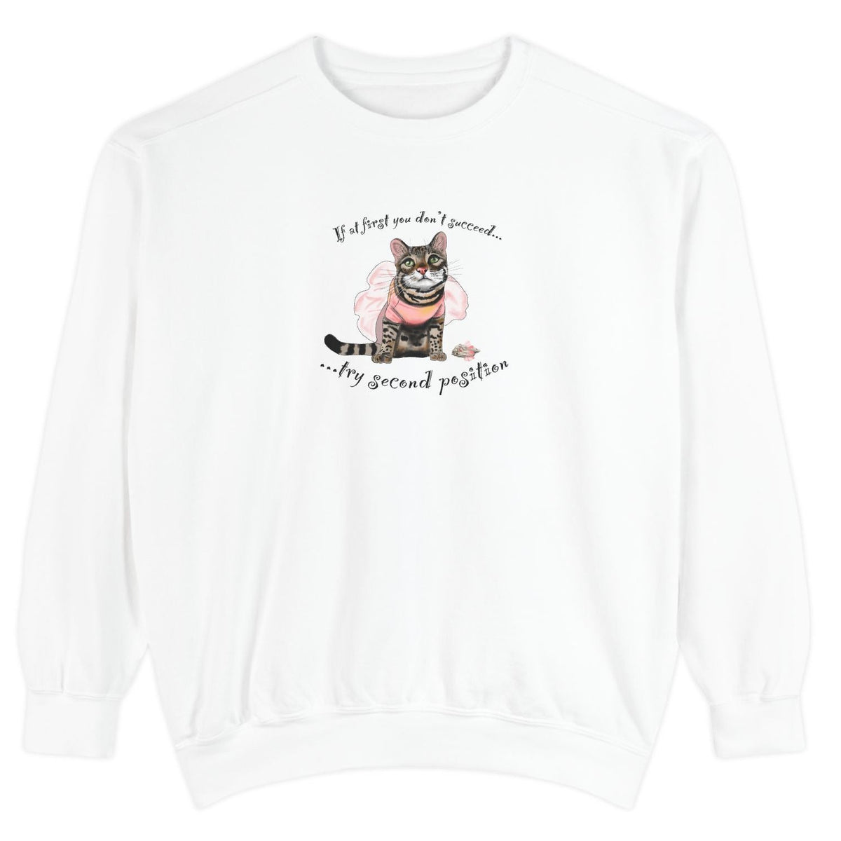 Sweatshirt Flounder and Mouse Toy Ballet Tutus Design by Nina, shown in White