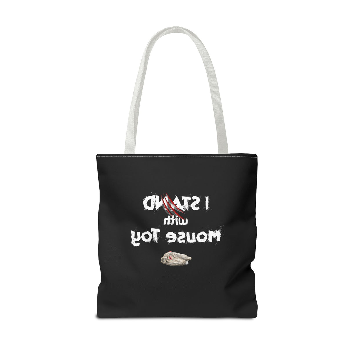 Mouse Toy Tote Bag - Hand Drawn Design by Nina