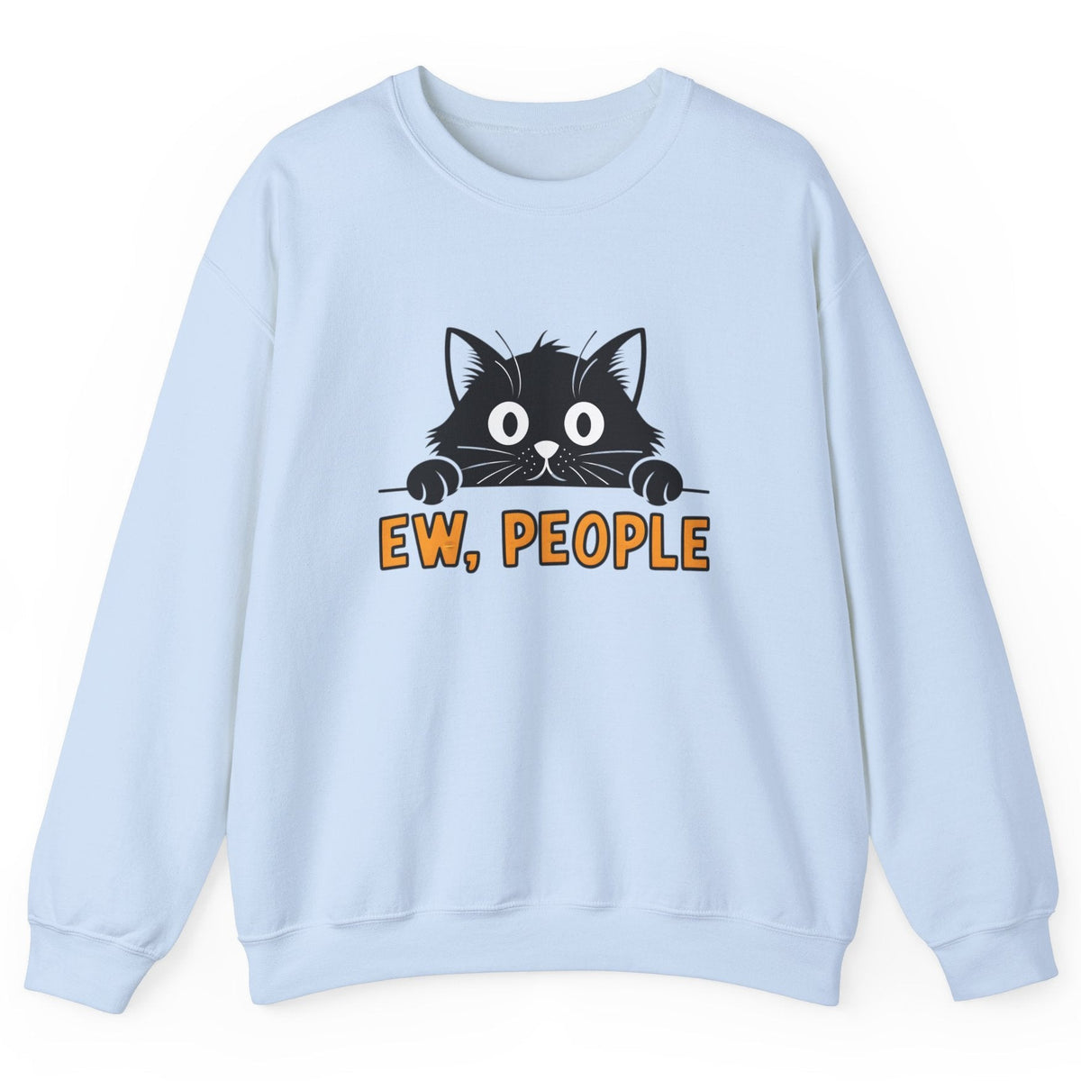 Ew People cat sweatshirt in light blue