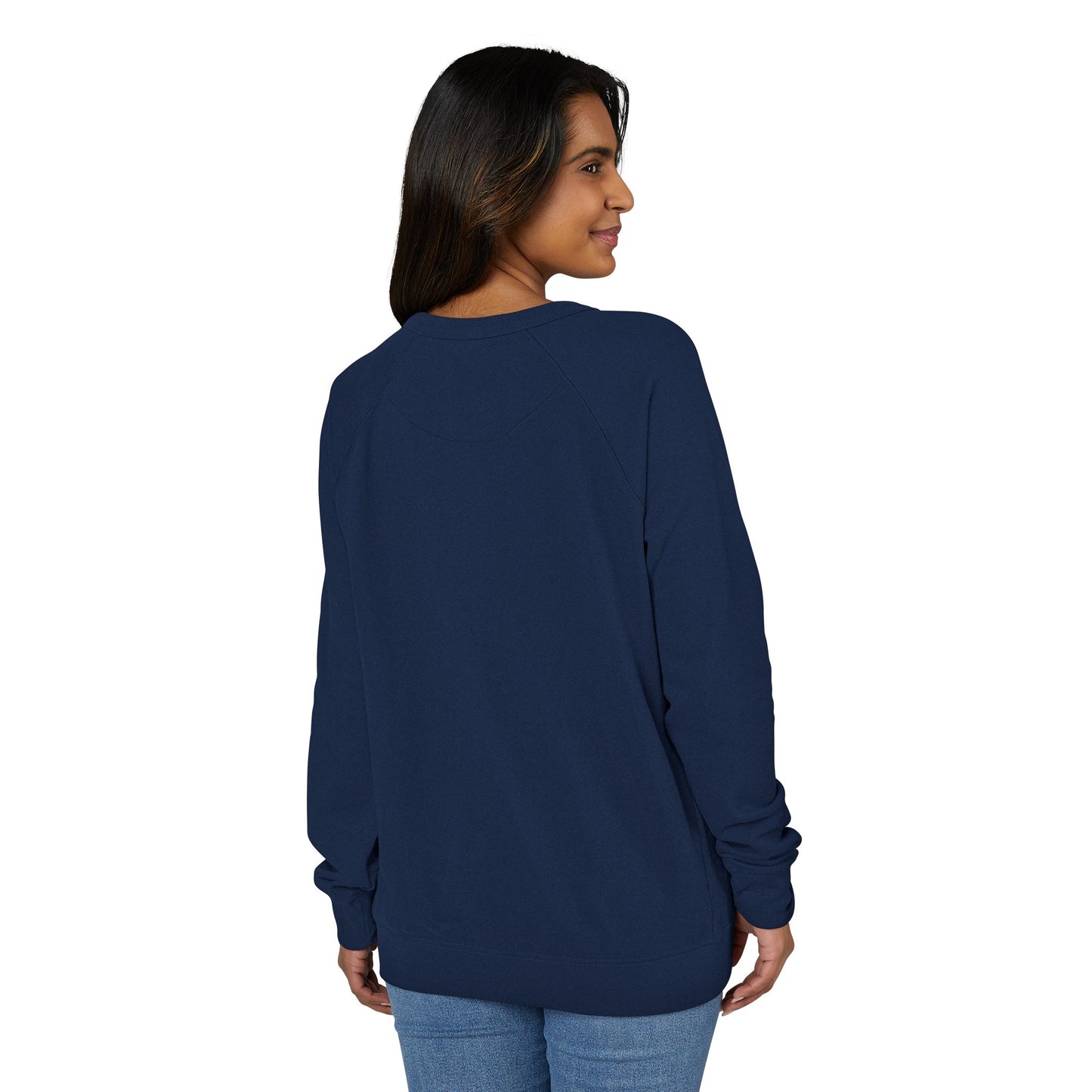 Raglan Crewneck Sweatshirt - Fish at Heart Flounder Purrmaid Inspired Design