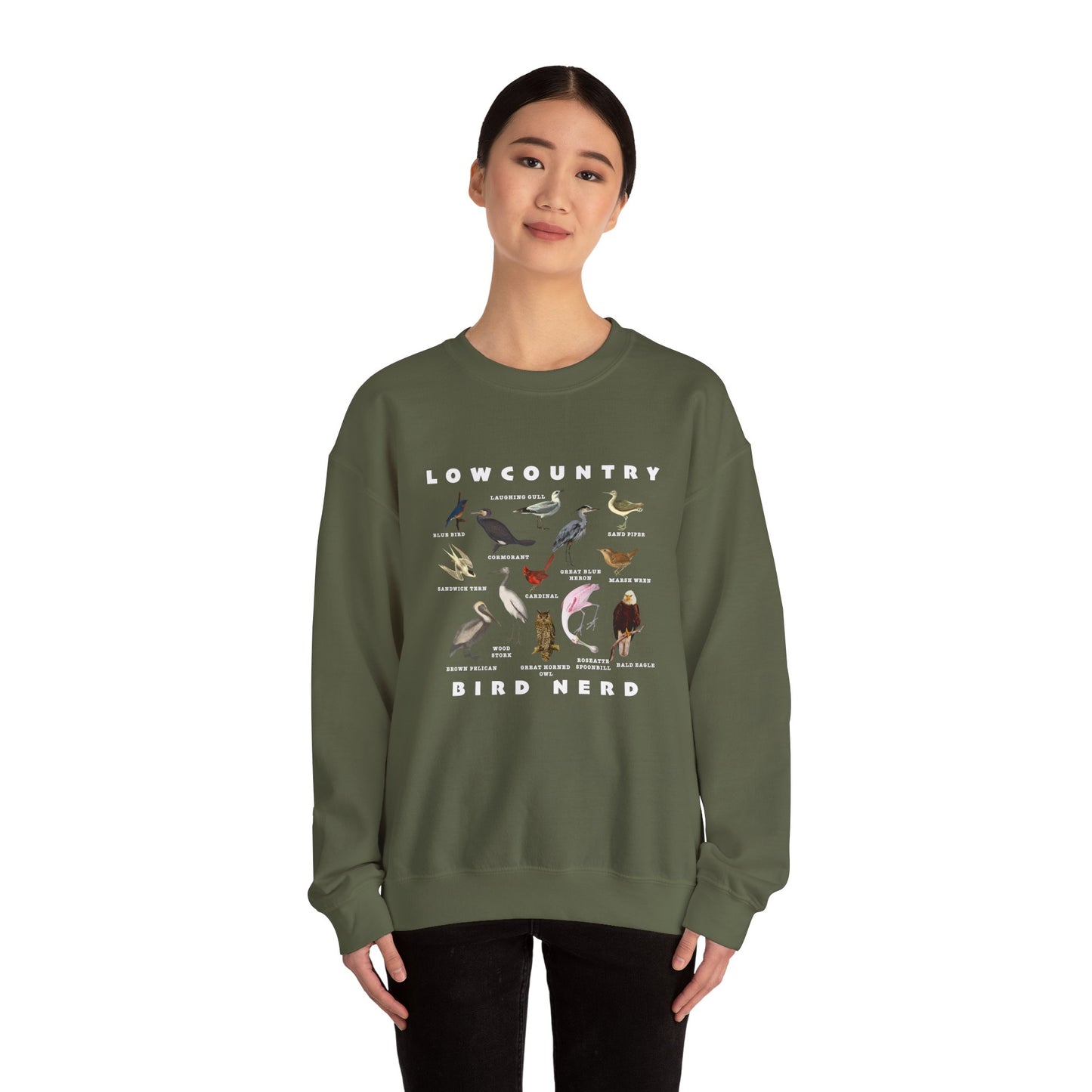Bird Lover Sweatshirt - Lowcountry Bird Nerd Unisex Crewneck