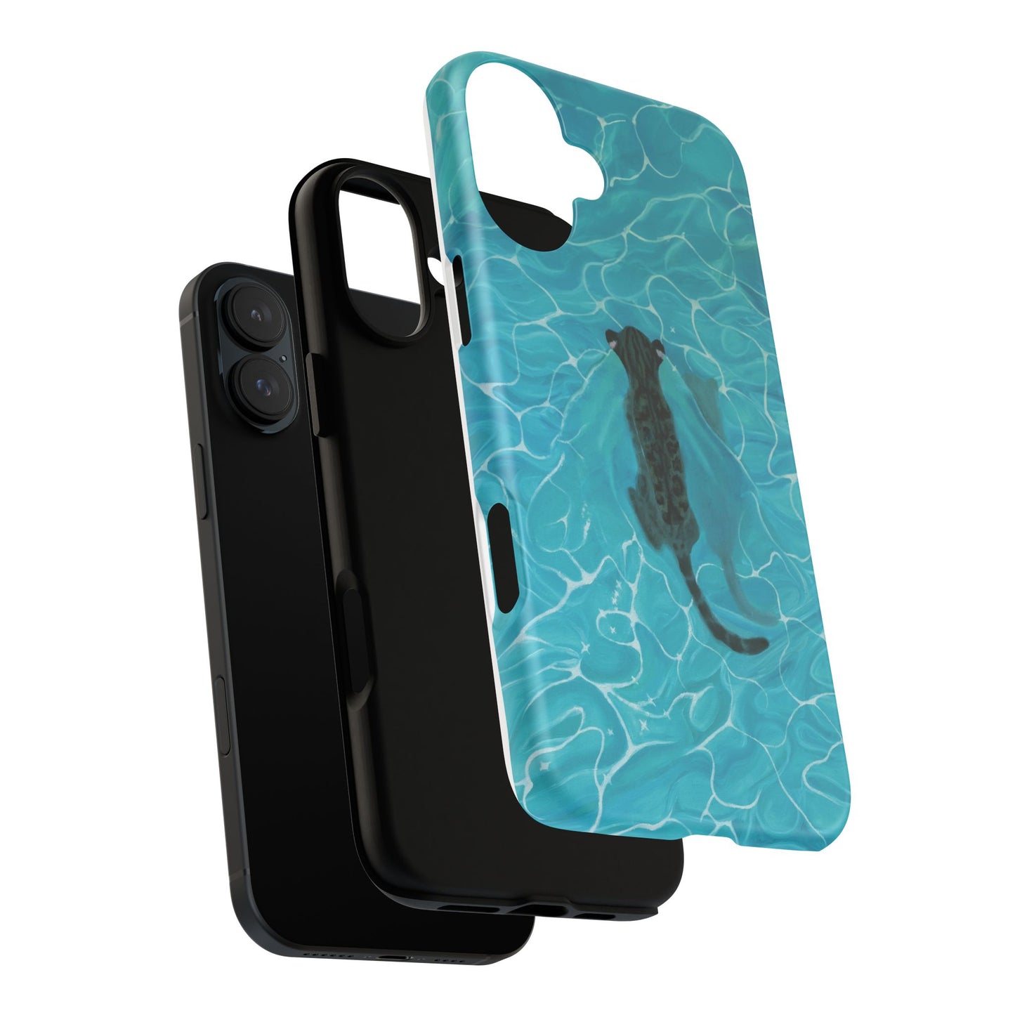 Phone Cases Purrmaid Painting featuring Flounder