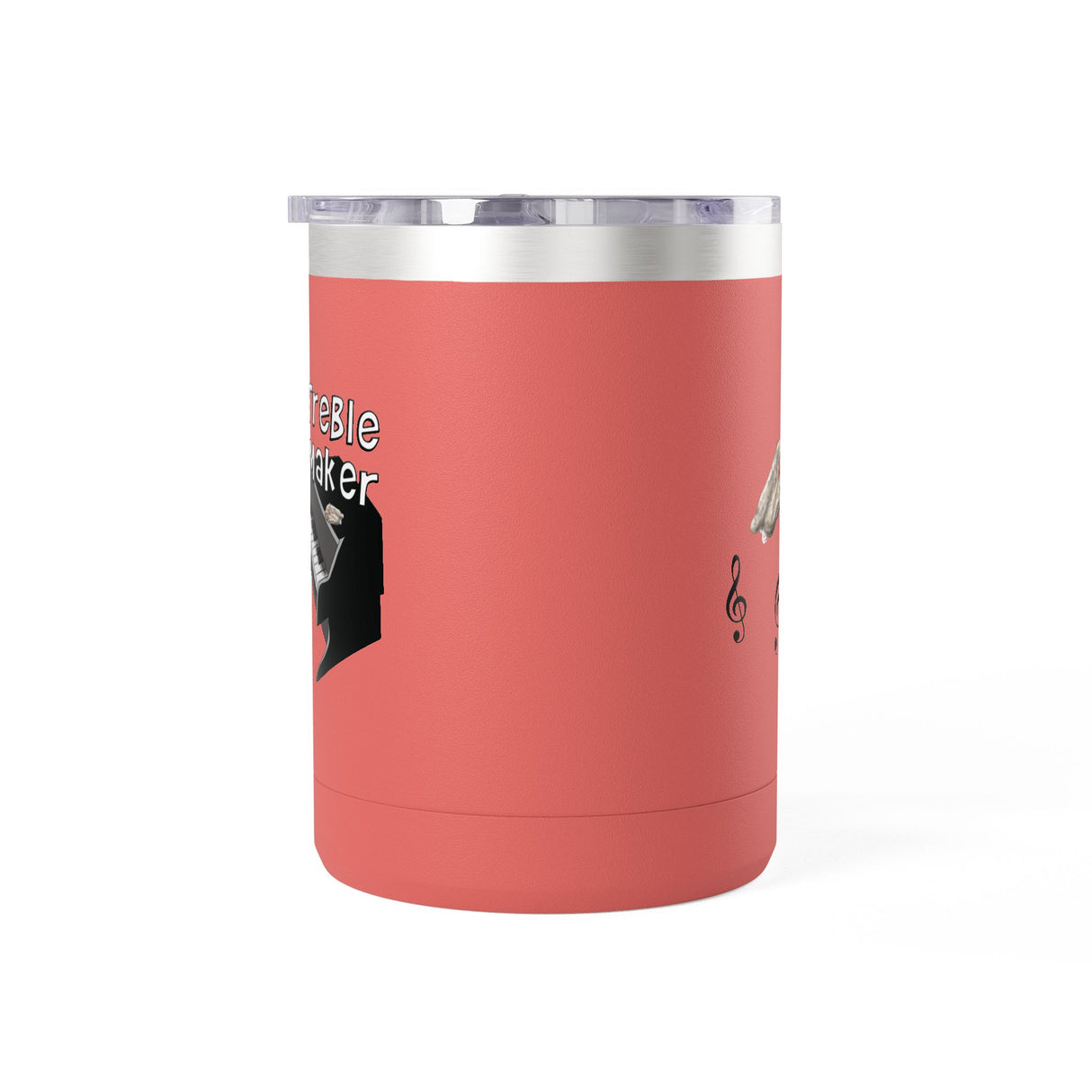 Coffee Mug Tumbler - Treble Maker Design Hand Drawn by Flounder's Mom, Nina