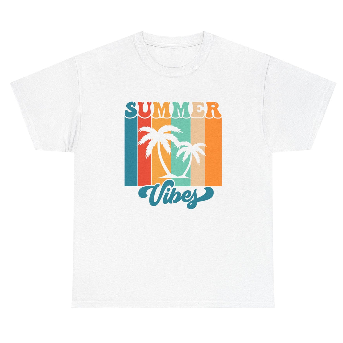 Retro Summer Vibes tee in white