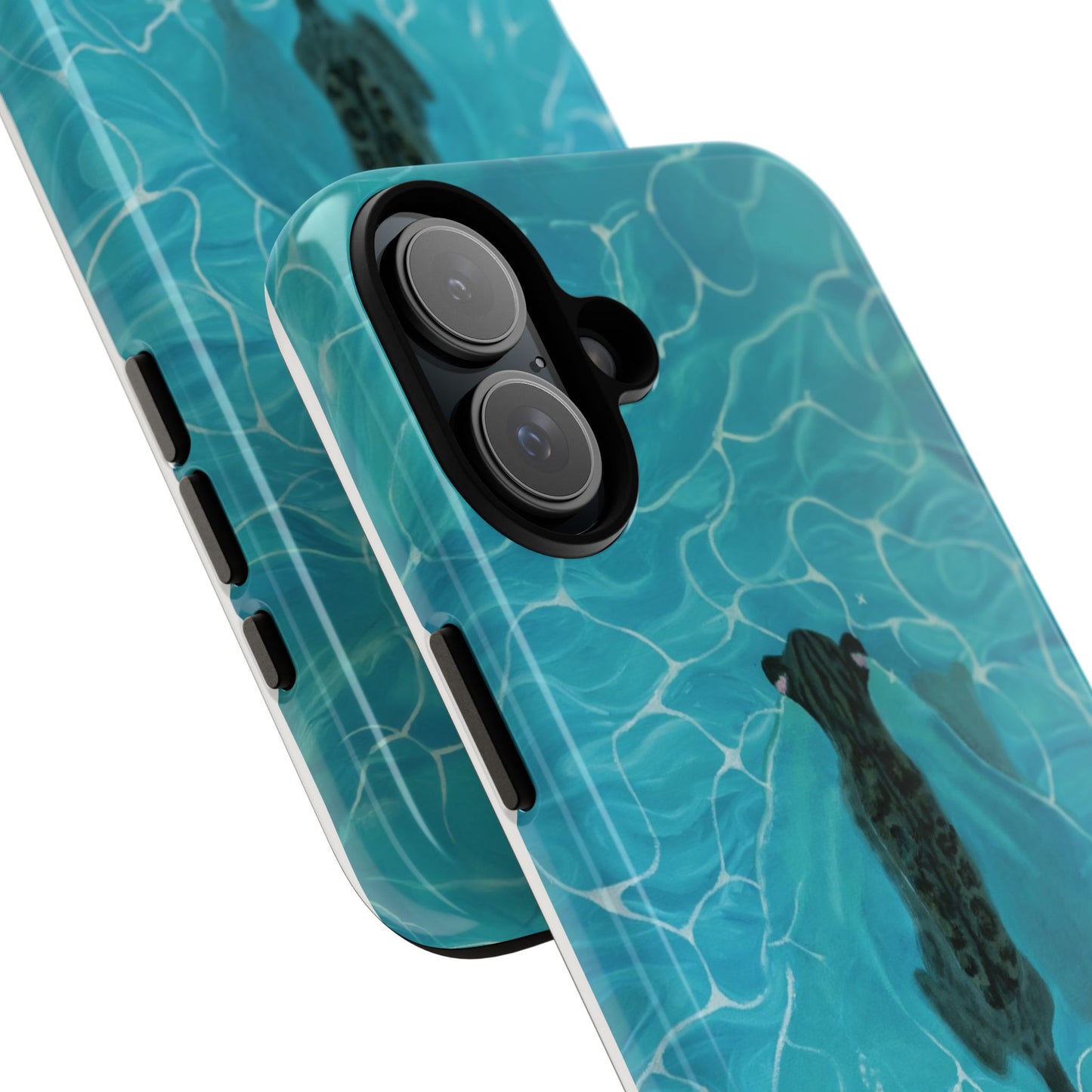 Phone Cases Purrmaid Painting featuring Flounder