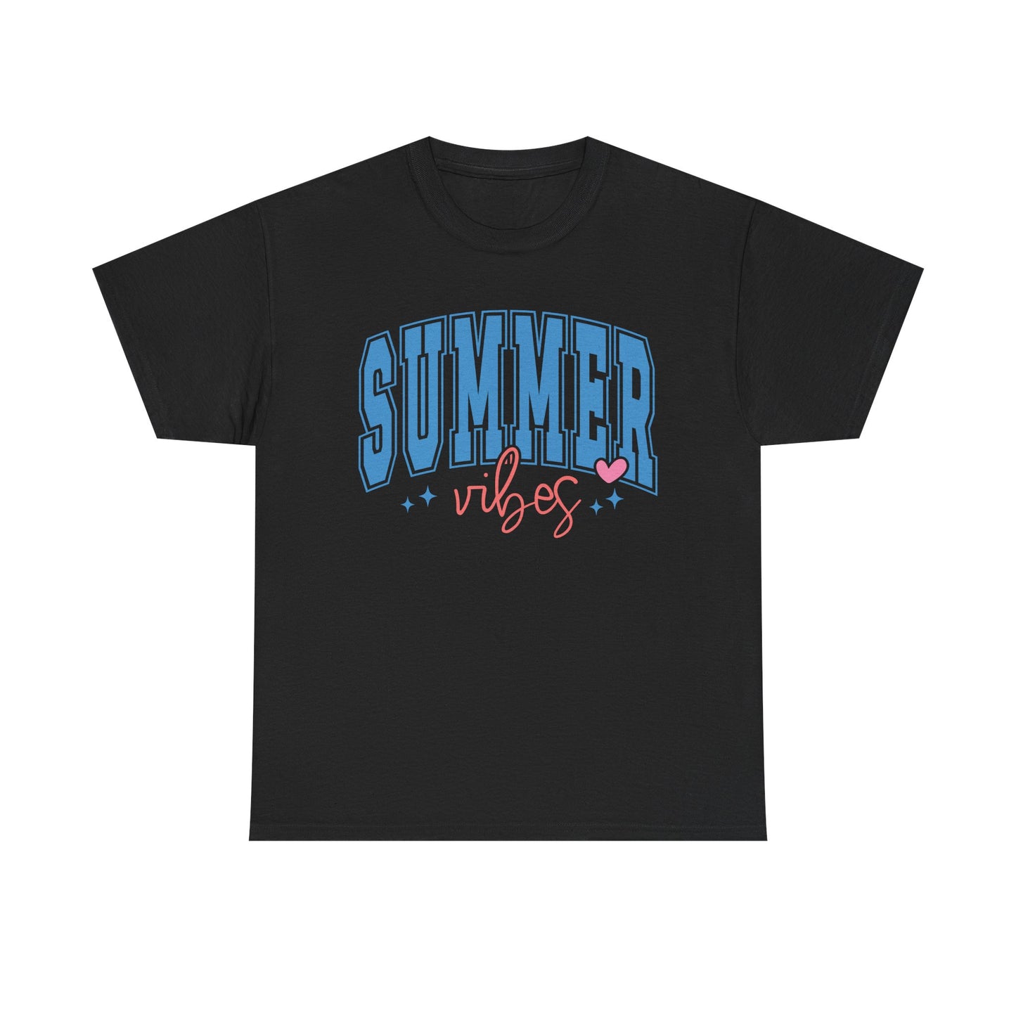 Summer Vibes Collegiate Style Cotton Tee