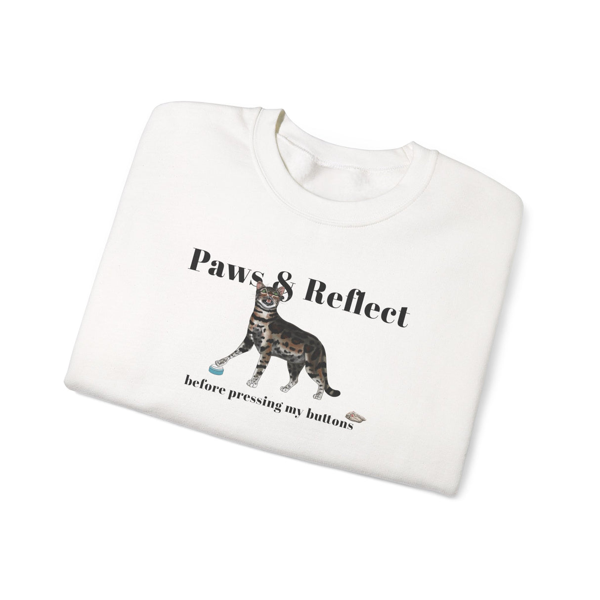 Cat Purrmaid Sweatshirt with Paws and Reflect Design