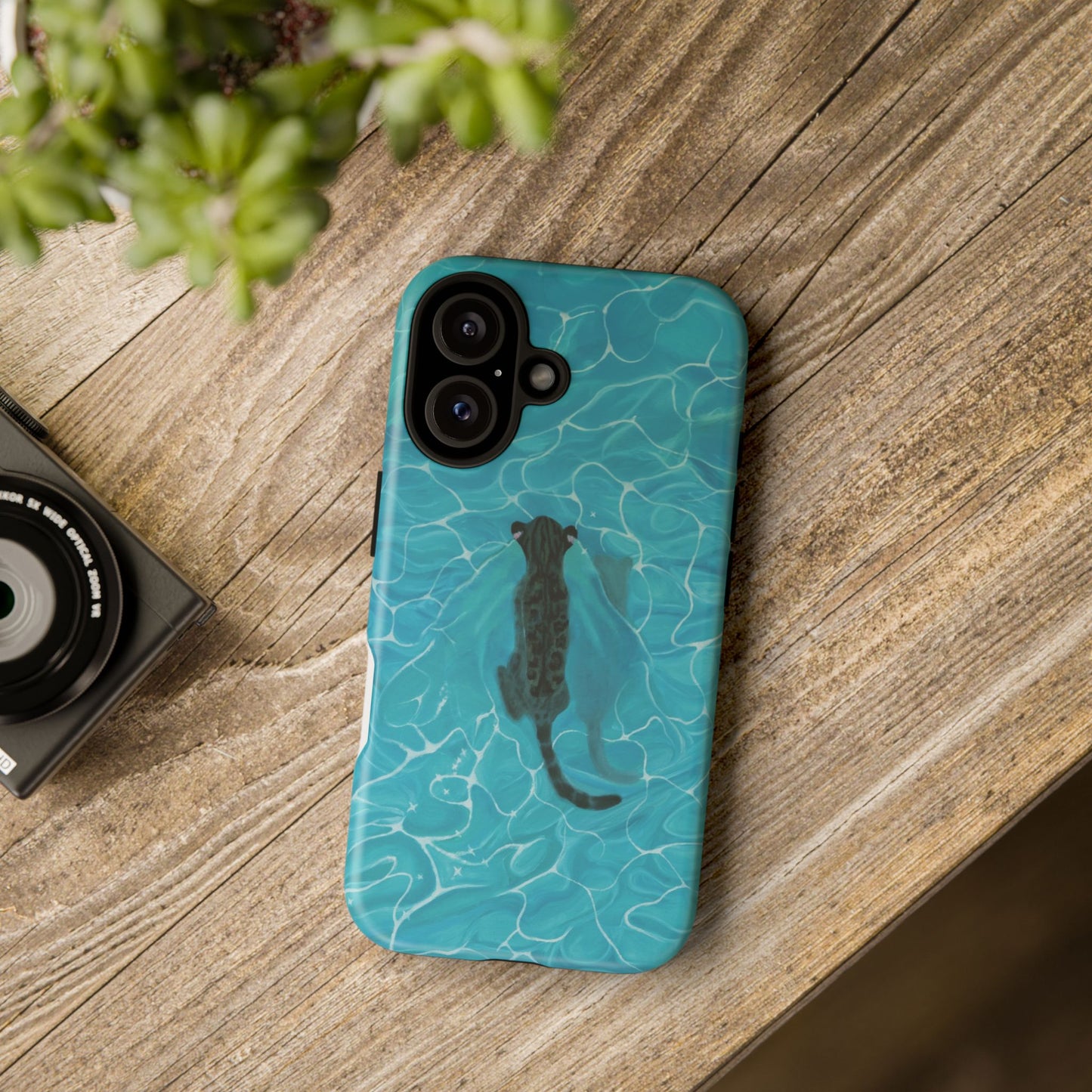 Phone Cases Purrmaid Painting featuring Flounder
