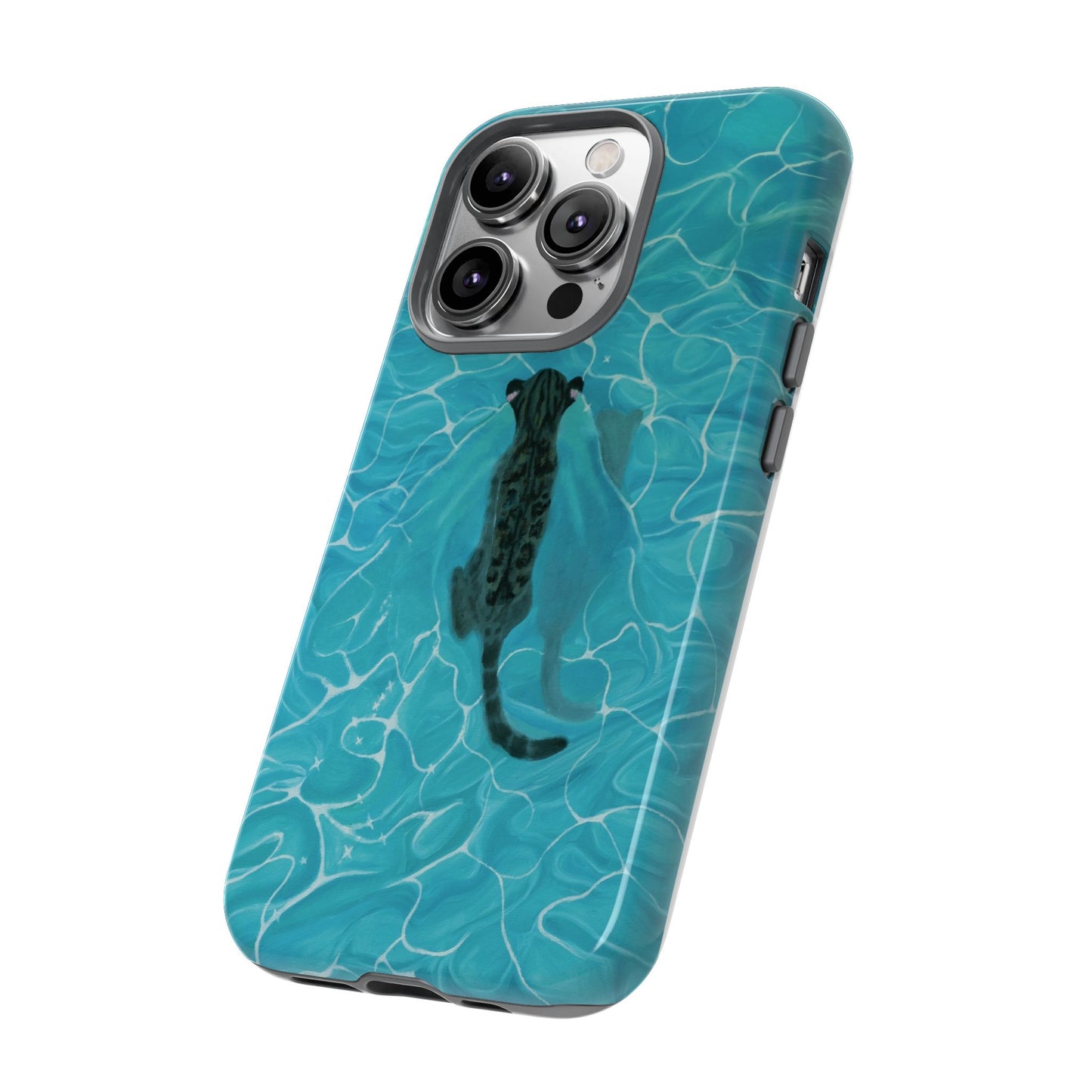 Phone Cases Purrmaid Painting featuring Flounder