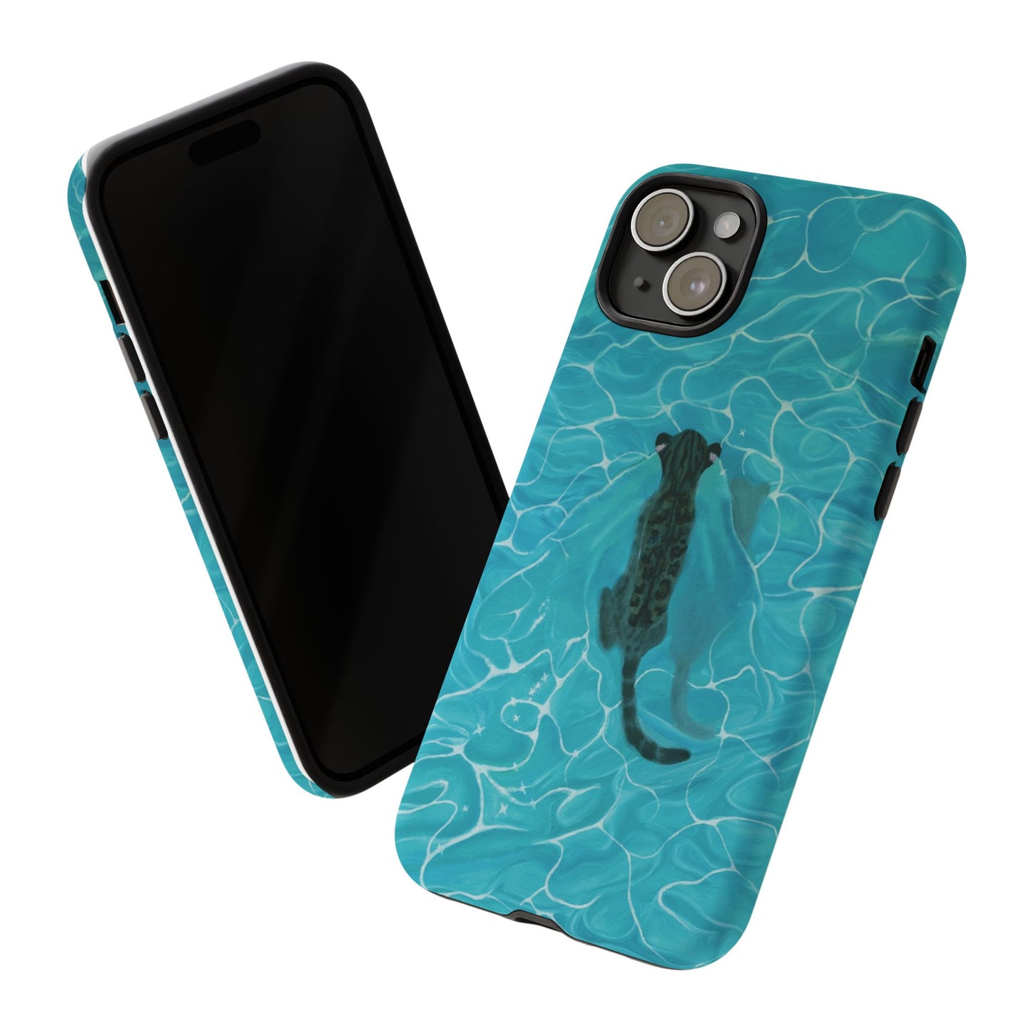 Phone Cases Purrmaid Painting featuring Flounder
