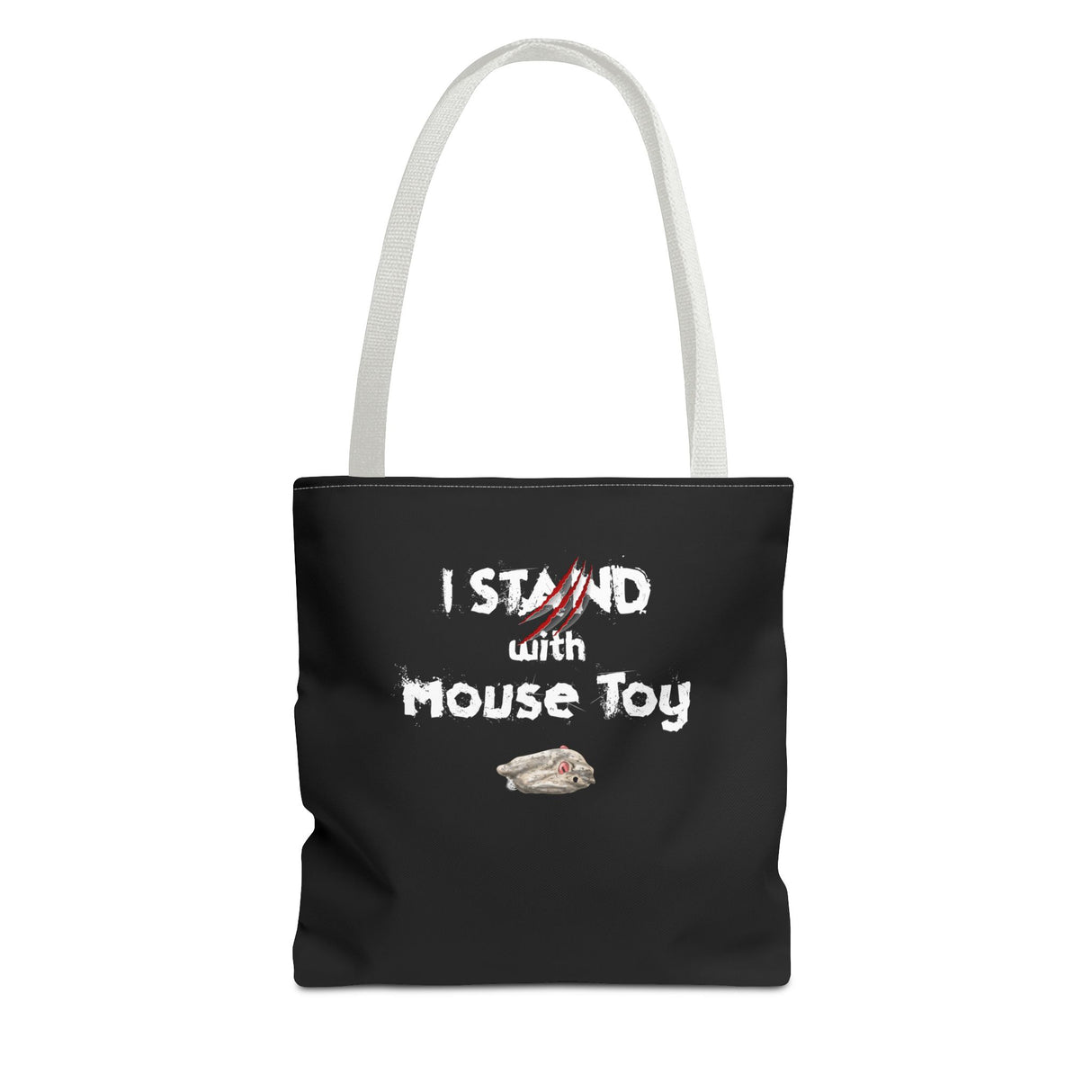 Mouse Toy Tote Bag - Hand Drawn Design by Nina