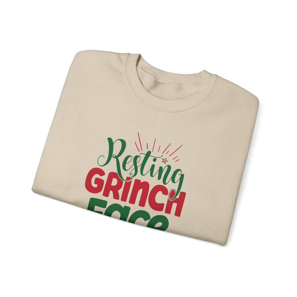 Holiday Resting Grinch Face Sweatshirt