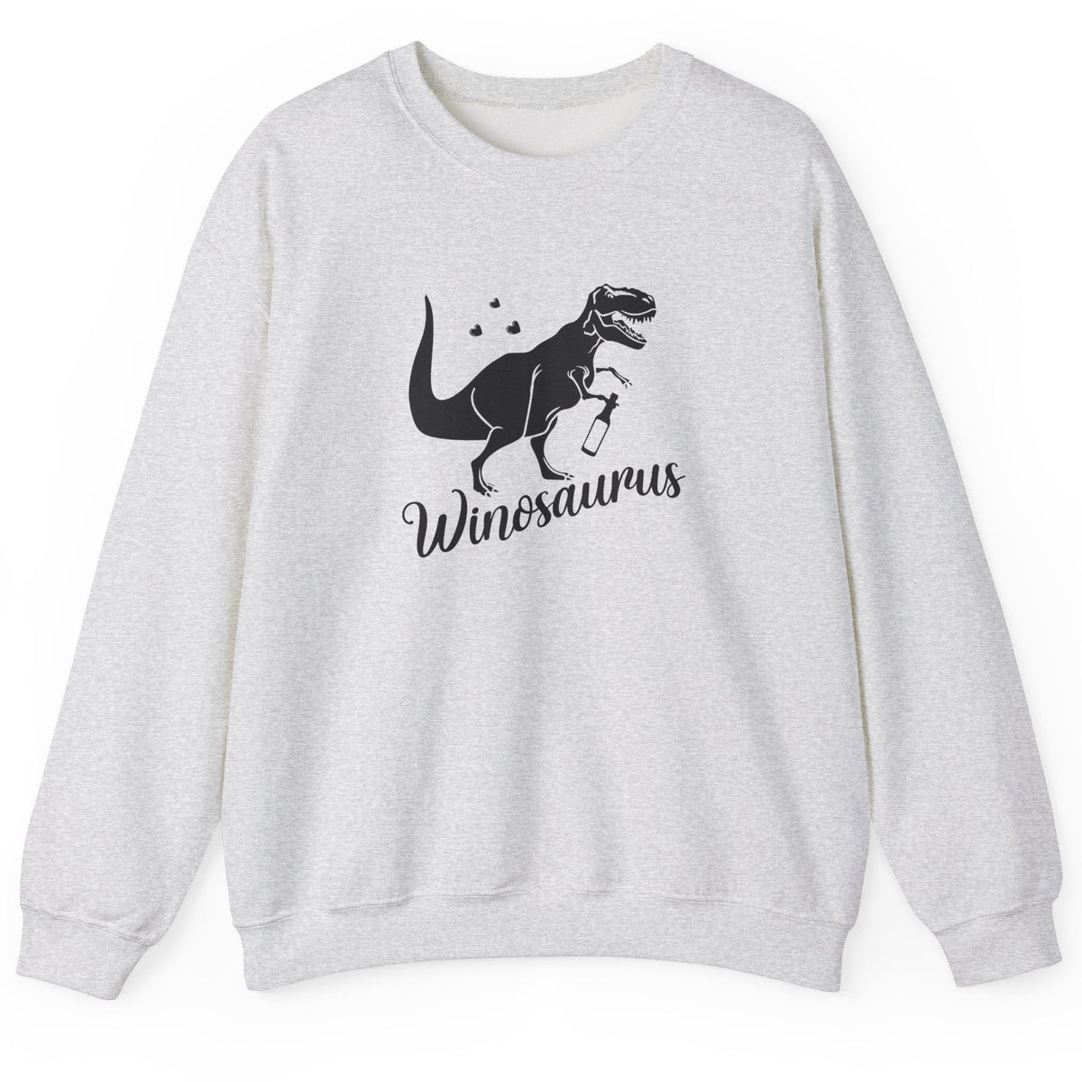 Wineosaurus crewneck sweatshirt in ash