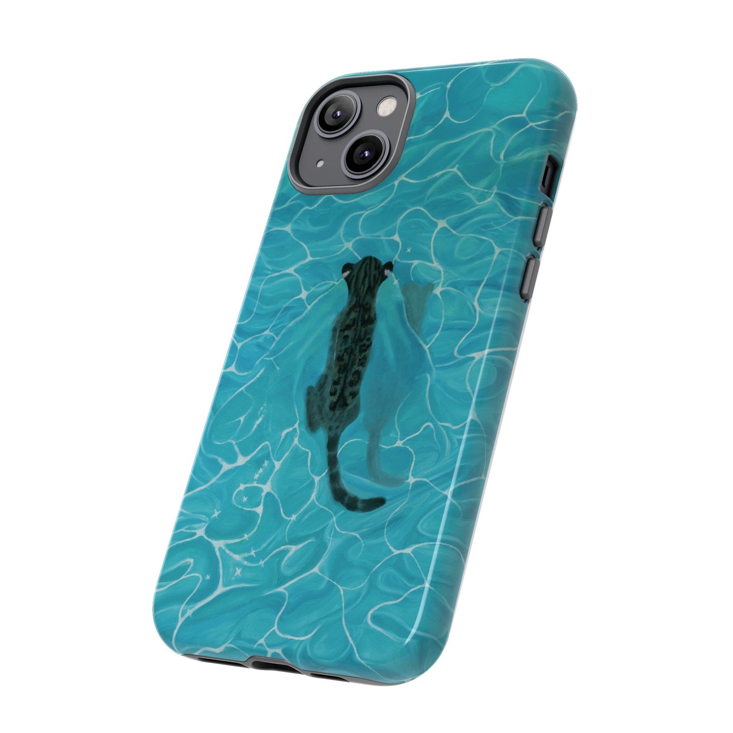 Phone Cases Purrmaid Painting featuring Flounder