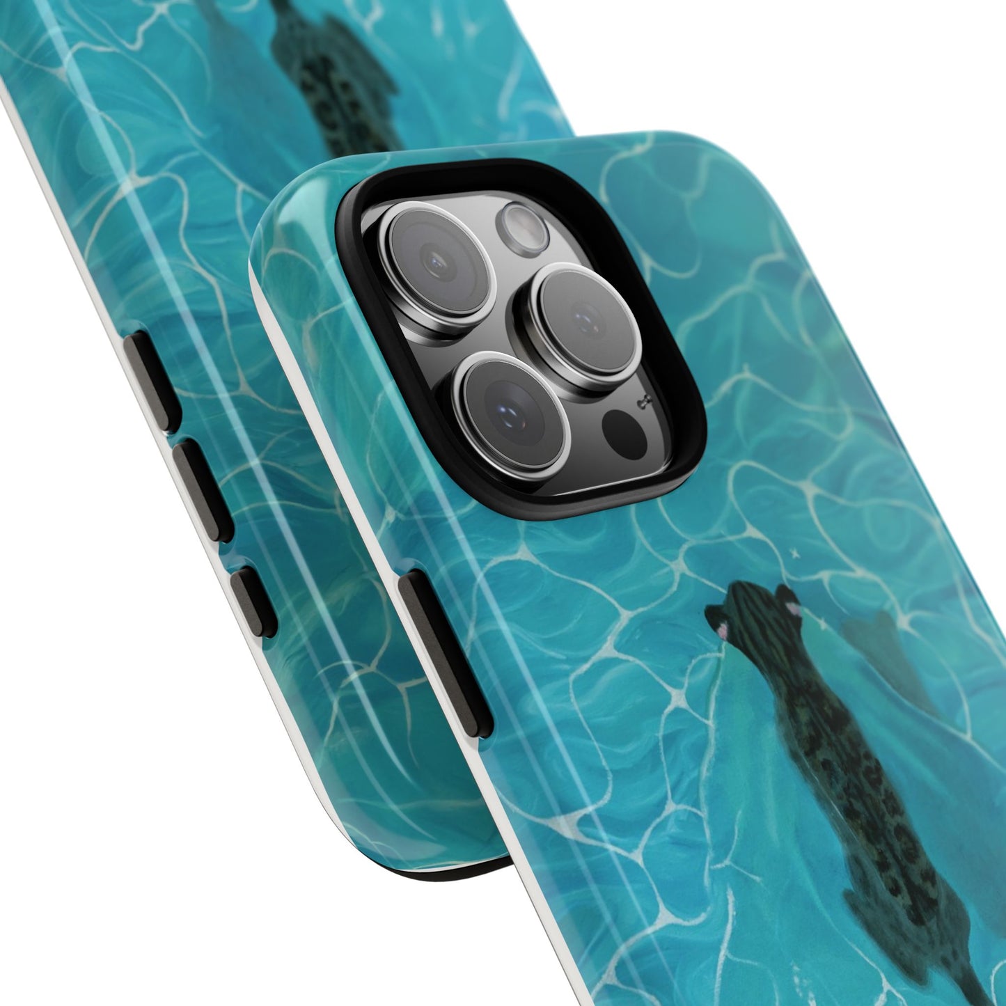 Phone Cases Purrmaid Painting featuring Flounder