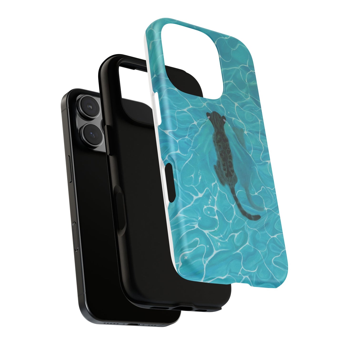 Phone Cases Purrmaid Painting featuring Flounder