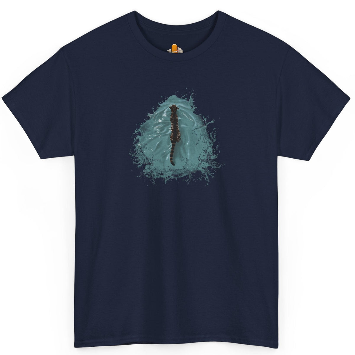 Fish at Heart Flounder Purrmaid T-Shirt, shown in Navy