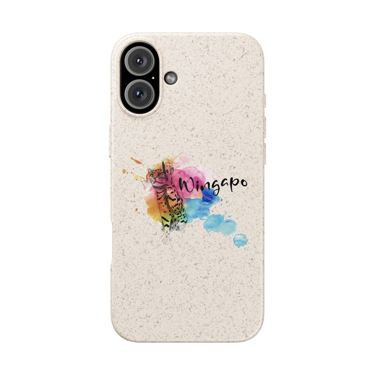 Phone Case - Wingapo Watercolor Design featuring Flounder the Purrmaid by Nina