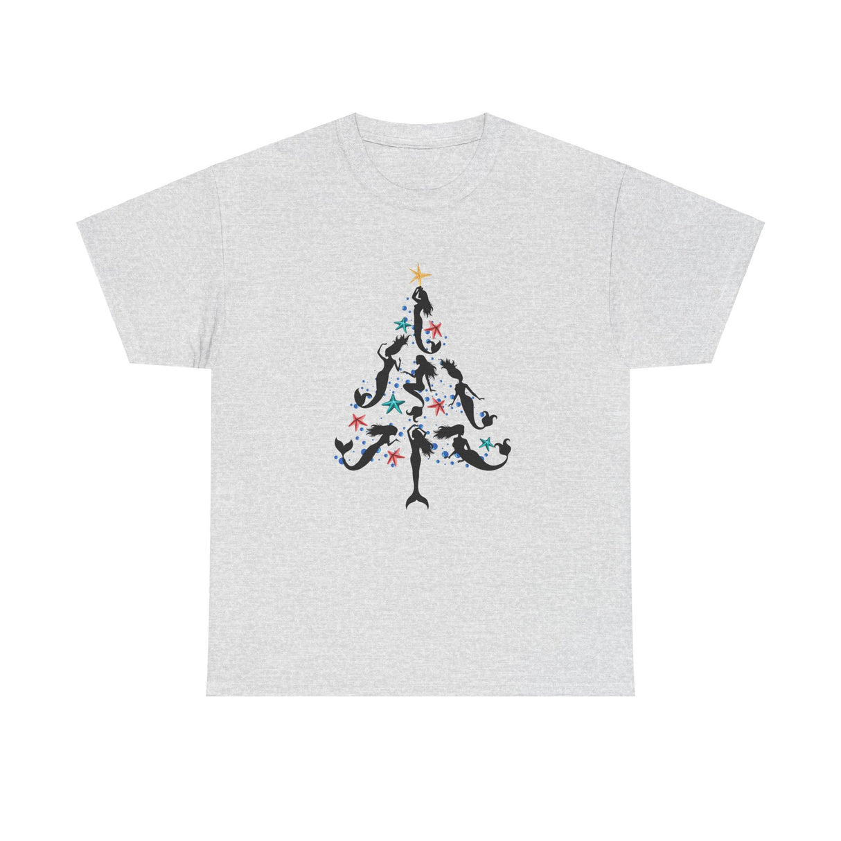 Adult Mermaid Christmas Tree T-Shirt